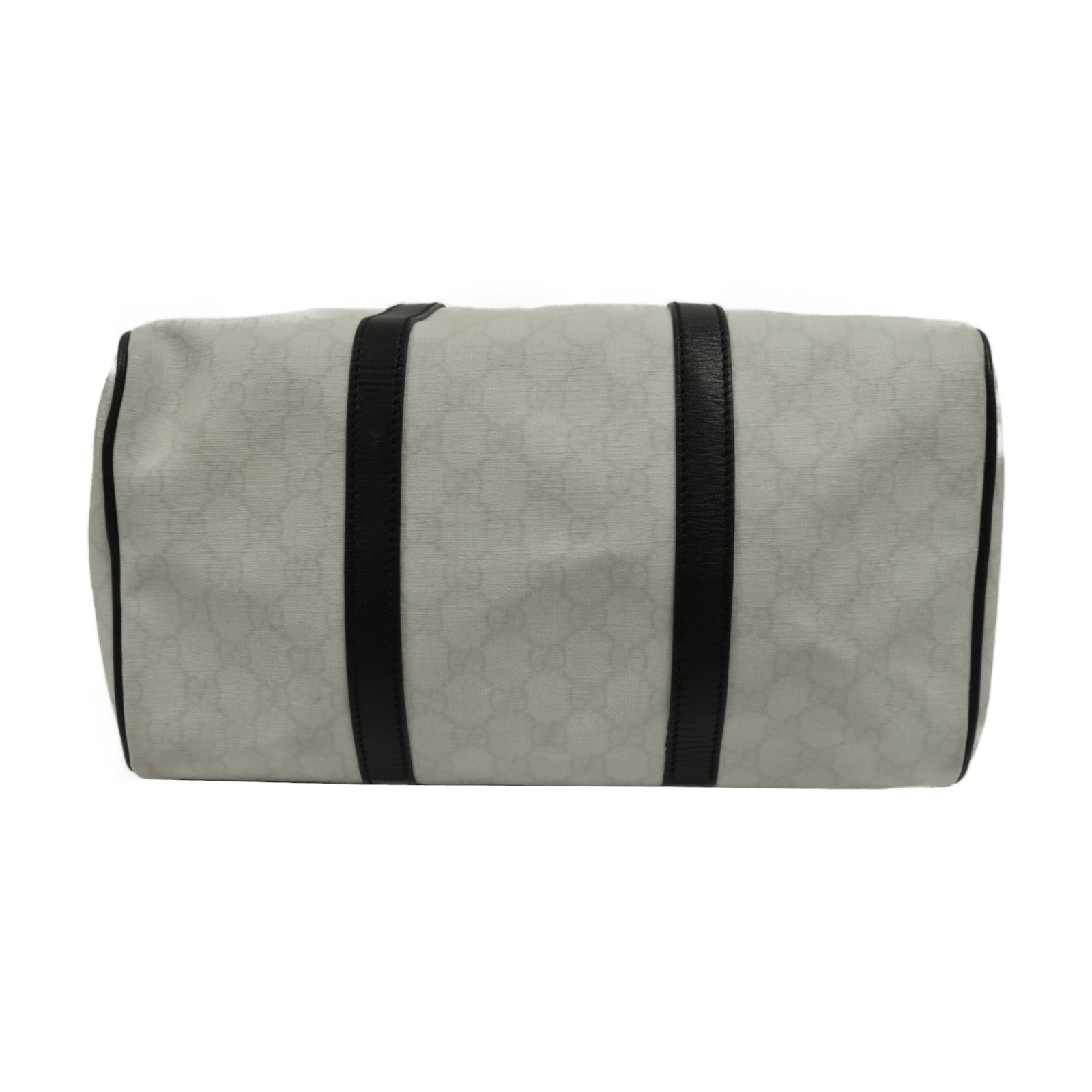 GUCCI 【激減優惠】塗層帆布Boston Bag金扣手挽袋白色