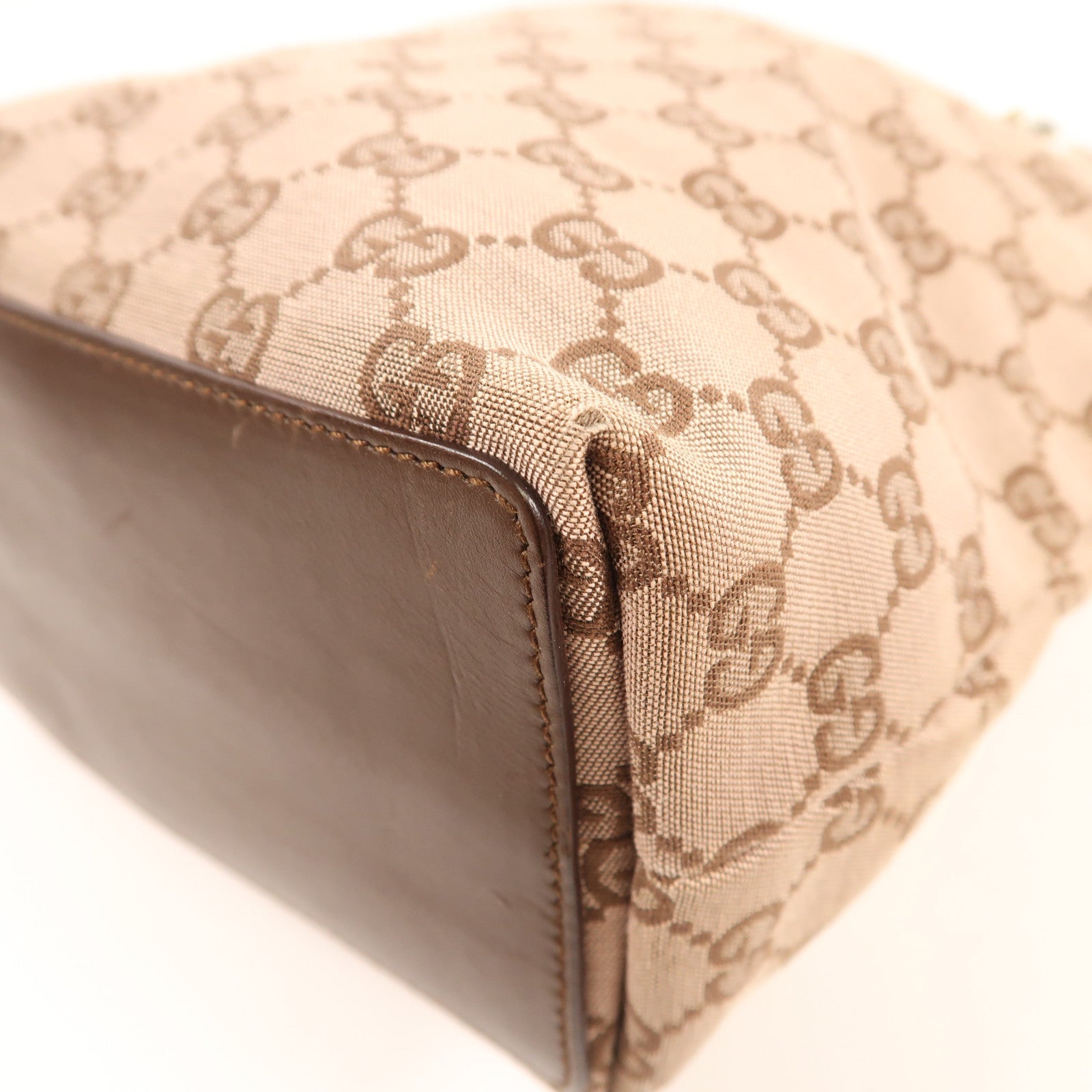 GUCCI 帆布Tote Bag金扣手挽袋