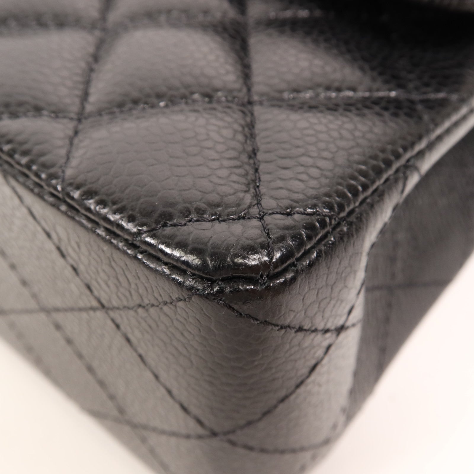 CHANEL 牛皮皮革Classic 23銀扣鏈帶肩背袋