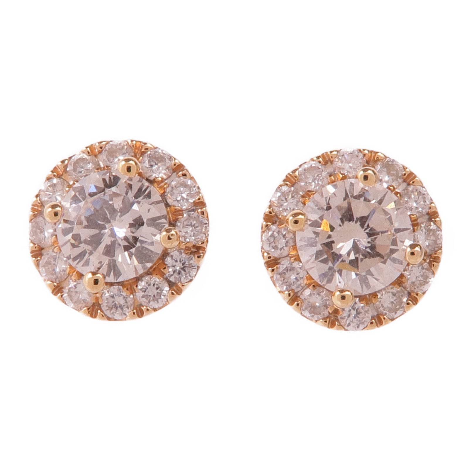 JEWELRY 18K玫瑰金Diamond Earrings鑽石耳環