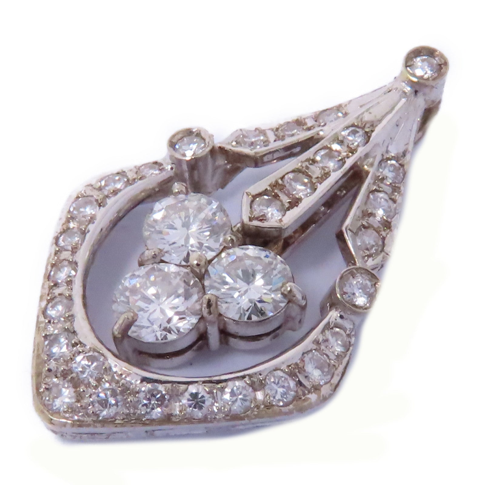 JEWELRY 【激減優惠】14K白金Diamond Pendant 鑽石吊墜