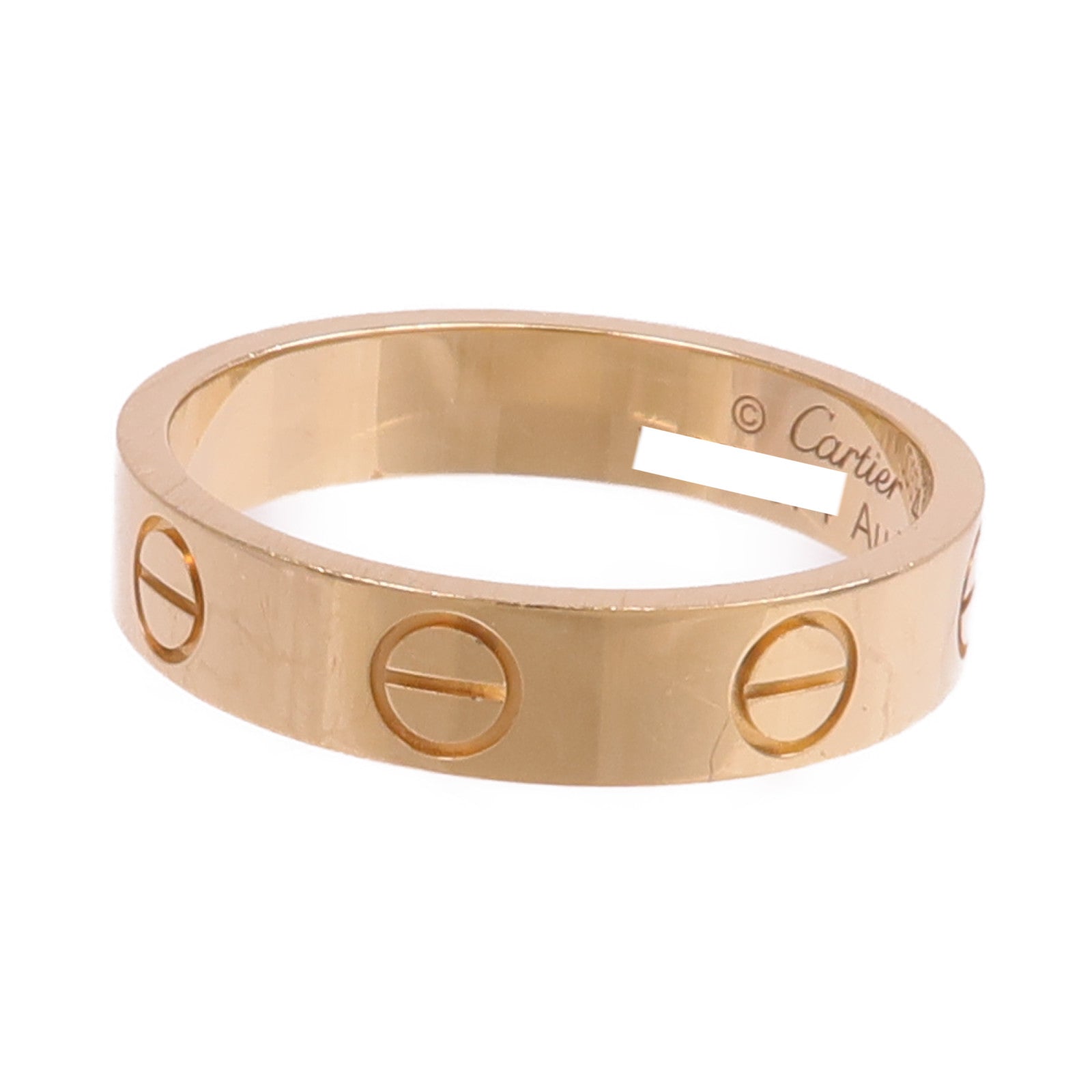 CARTIER 18K玫瑰金Love Ring戒指Cartier#48/US#4.5
