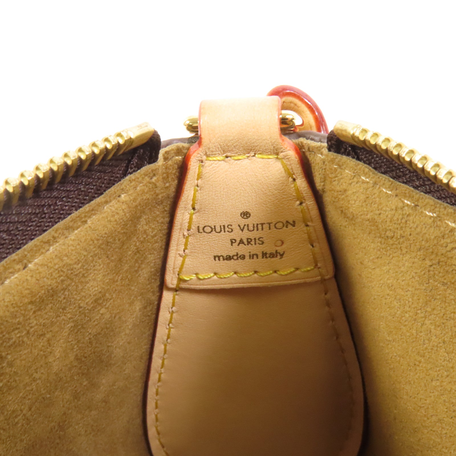 LOUIS VUITTON Monogram Pochette Tirette金扣手挽肩背兩用袋