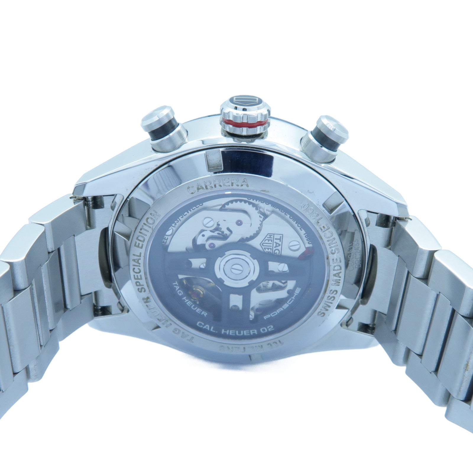 TAG HEUER Carrera Chronograph不鏽鋼手錶深灰色