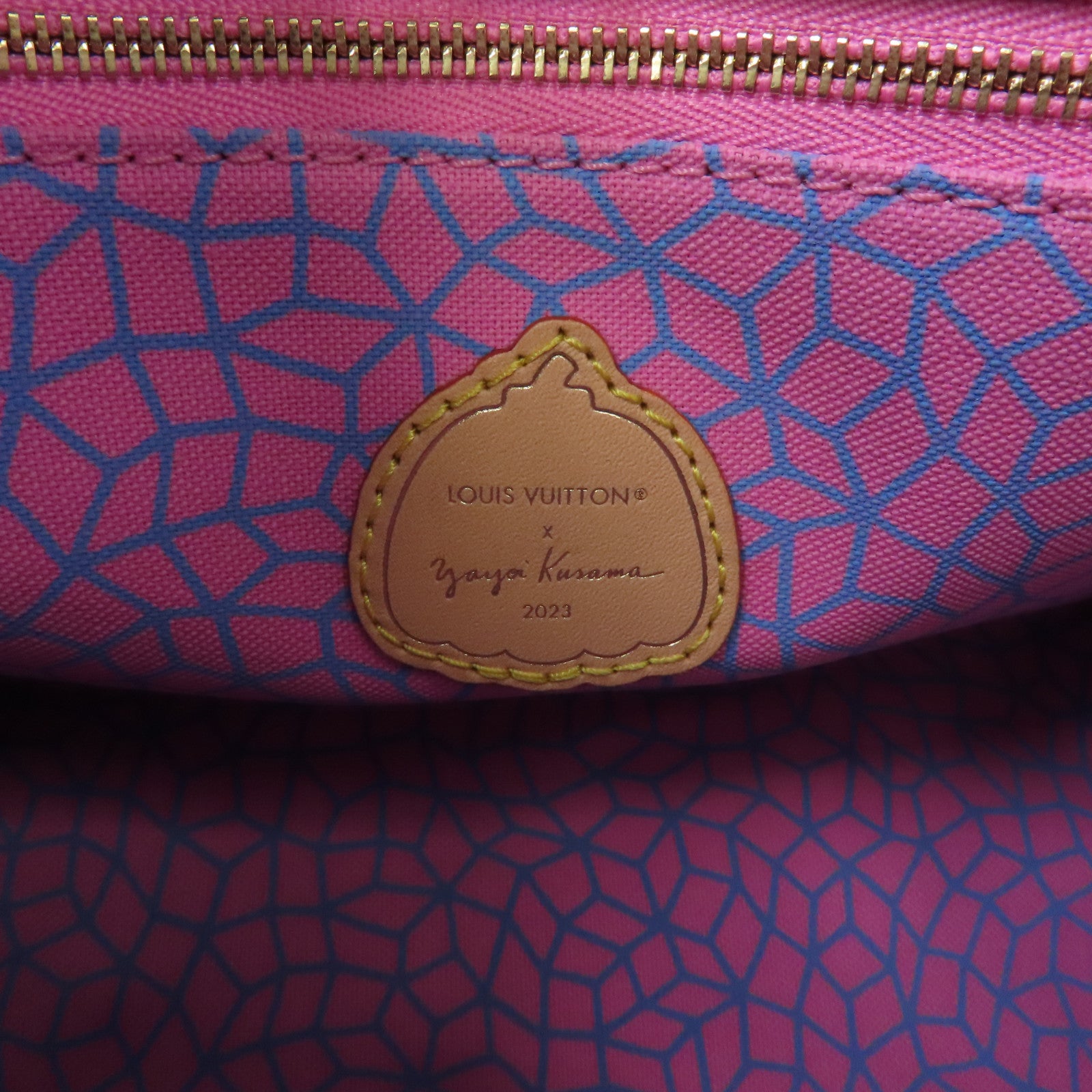 LOUIS VUITTON Monogram LV X YK OnTheGo PM金扣手挽肩背兩用袋啡色/橙色/藍色
