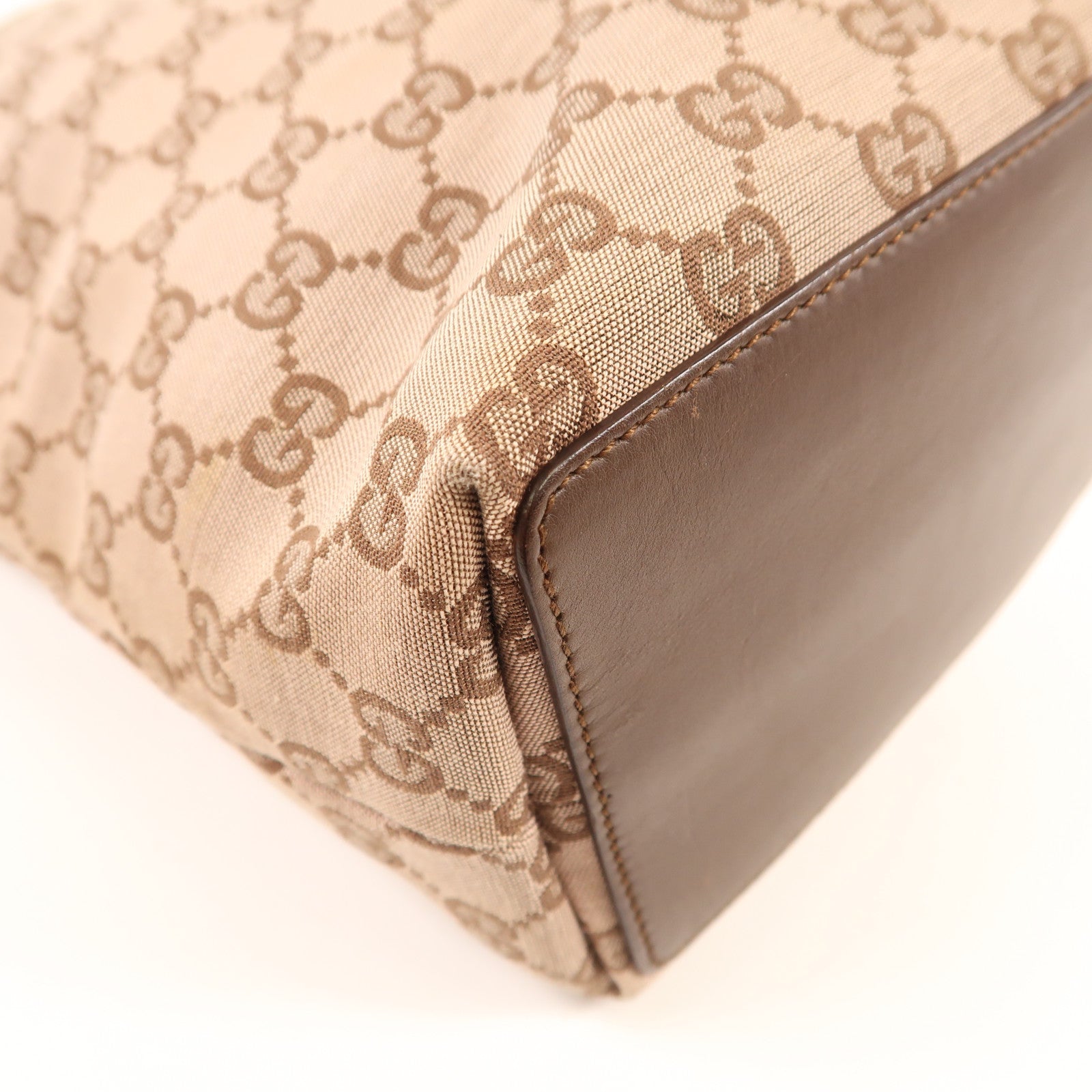 GUCCI 帆布Tote Bag金扣手挽袋