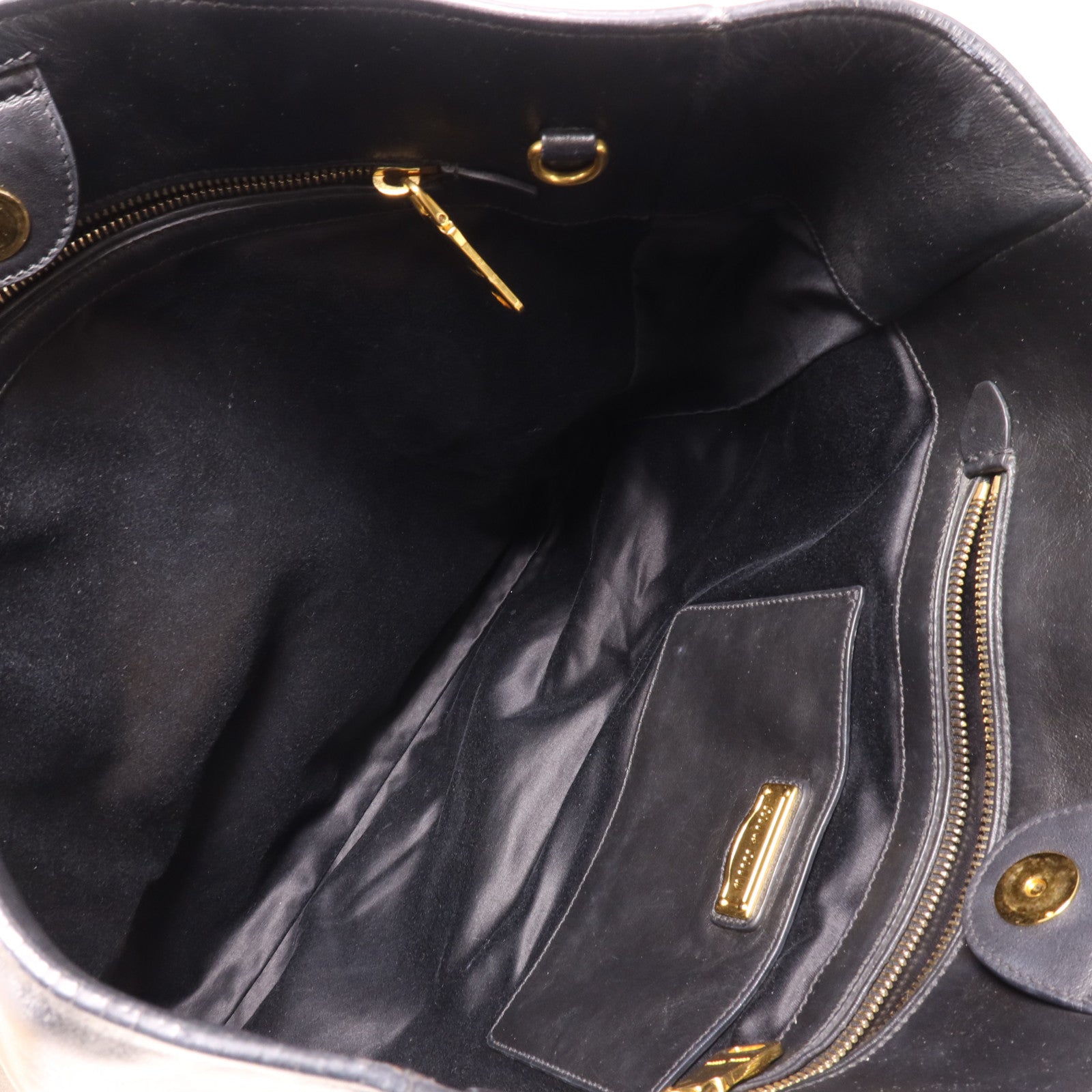 Miu Miu 羊皮皮革Tote Bag金扣肩背袋