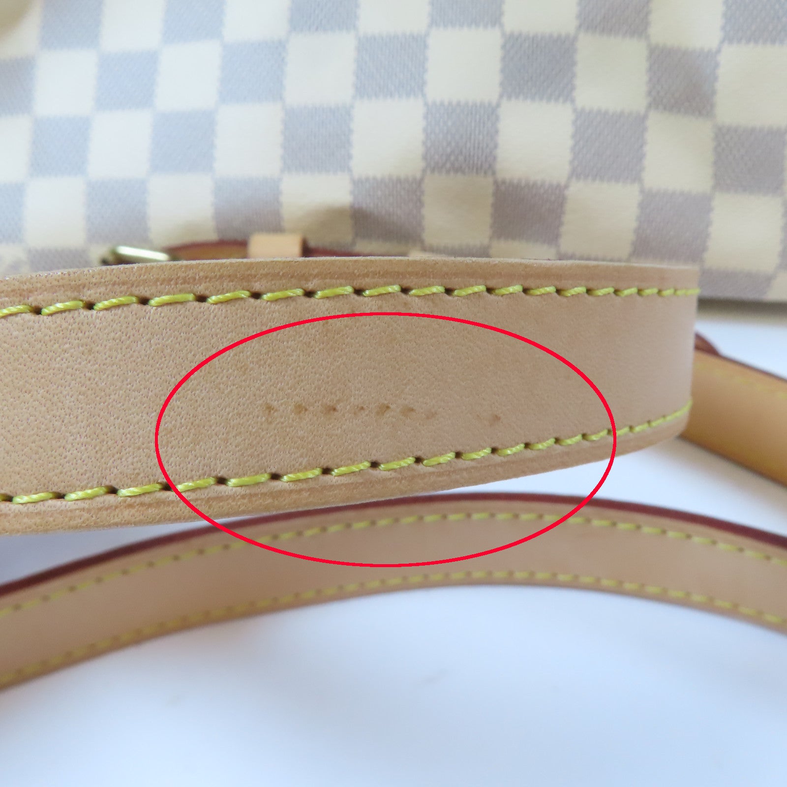 LOUIS VUITTON 【激減優惠】Damier Azur Speedy Bandouliere 30金扣手挽肩背兩用袋白色