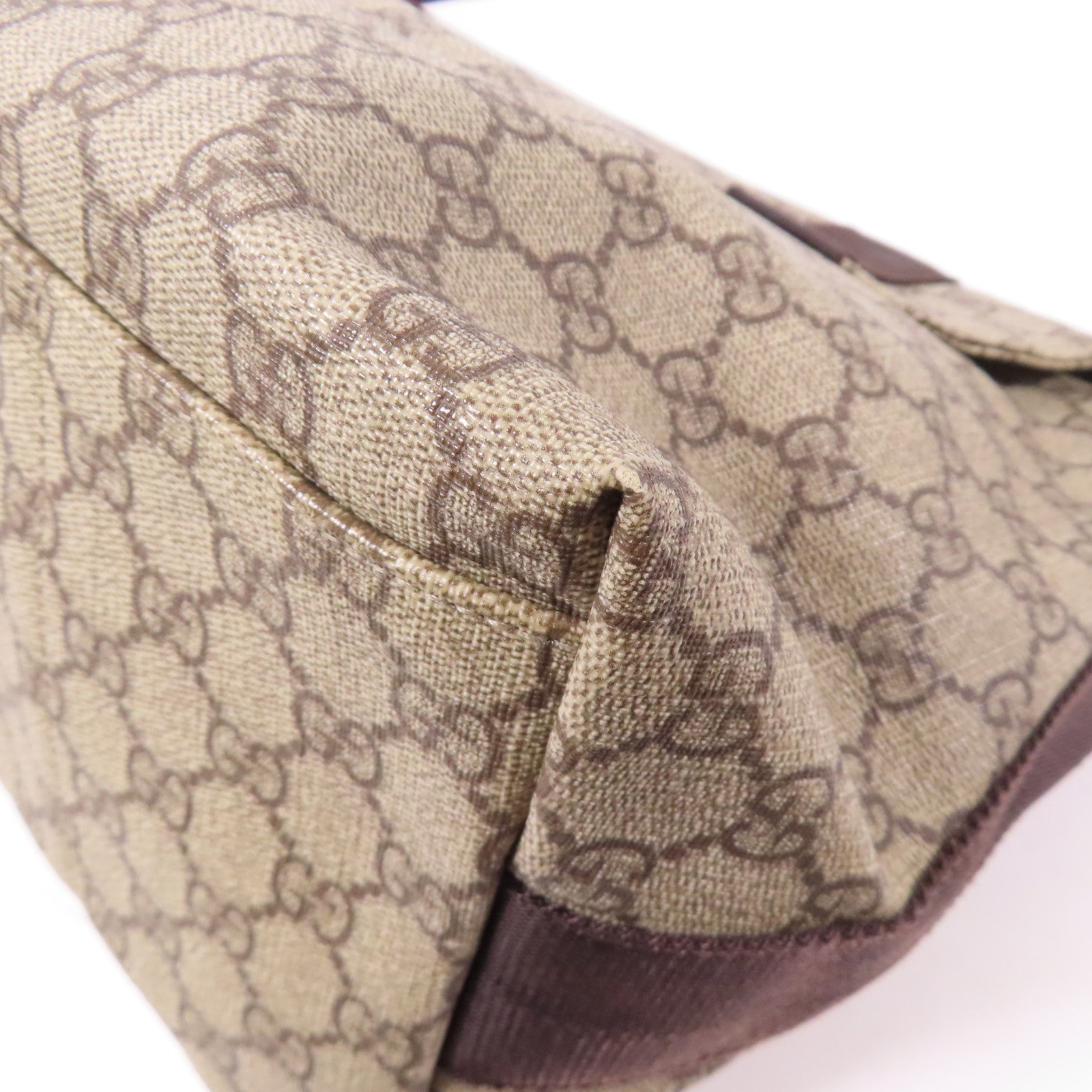 GUCCI 塗層帆布Shoulder/Messenger Bag銀扣