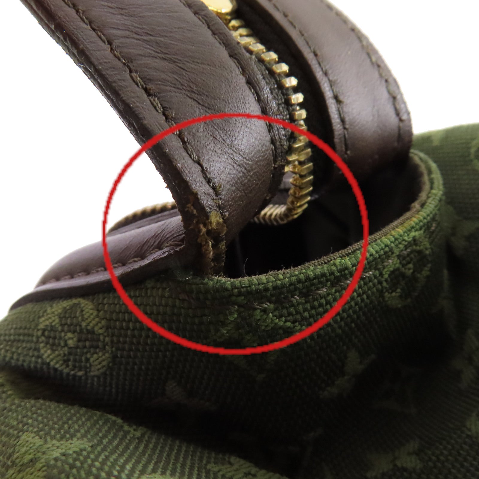 LOUIS VUITTON 【激減優惠】Monogram Mini Josephine PM Handbag金扣手挽袋軍綠色/啡色