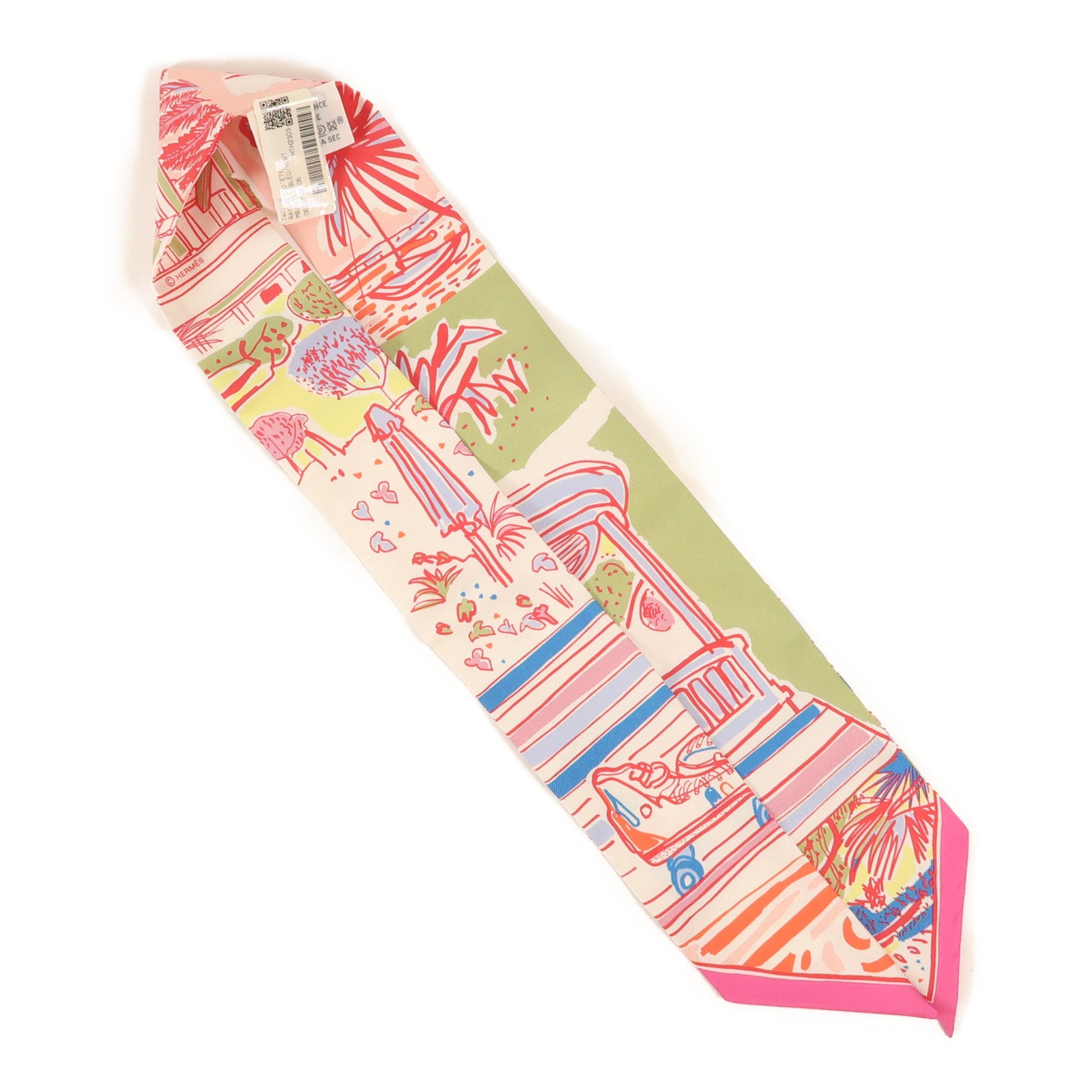 HERMES 絲質Twilly絲巾