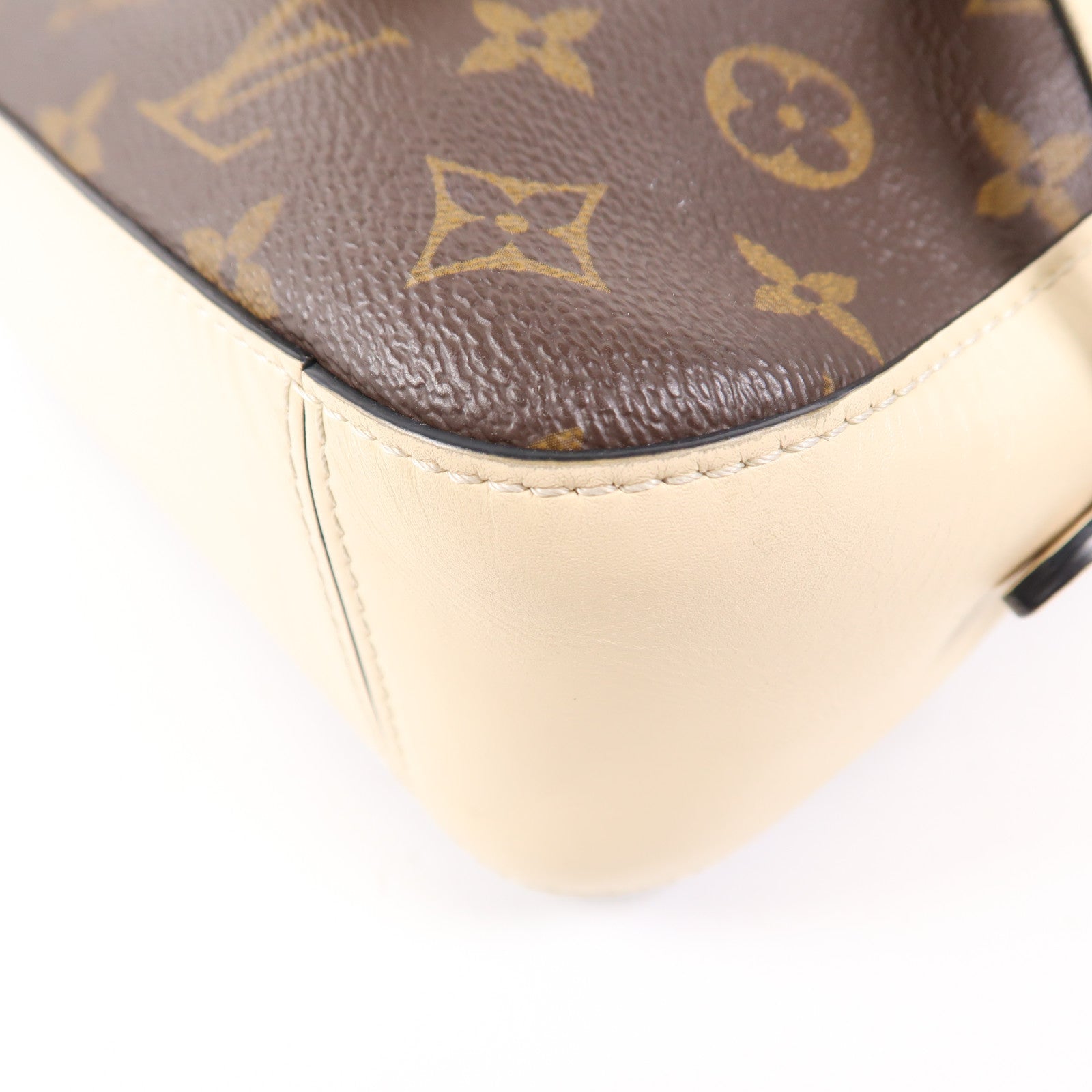 LOUIS VUITTON Monogram Saintonge金扣手挽肩背兩用袋