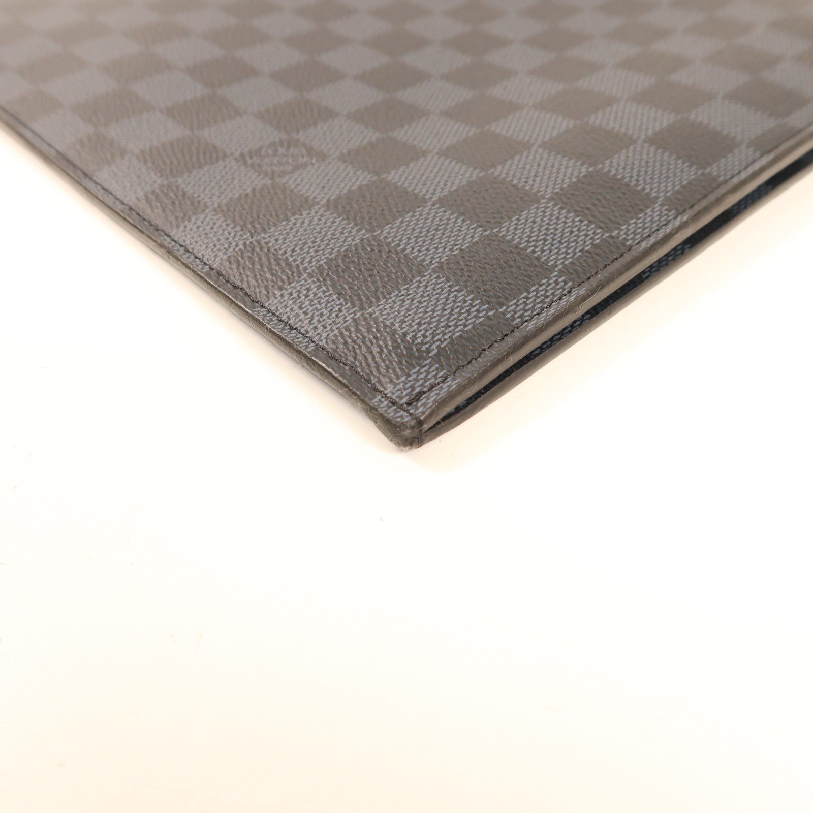 LOUIS VUITTON 【激減優惠】Damier Cobalt Pochette Jules GM銀扣手拿包