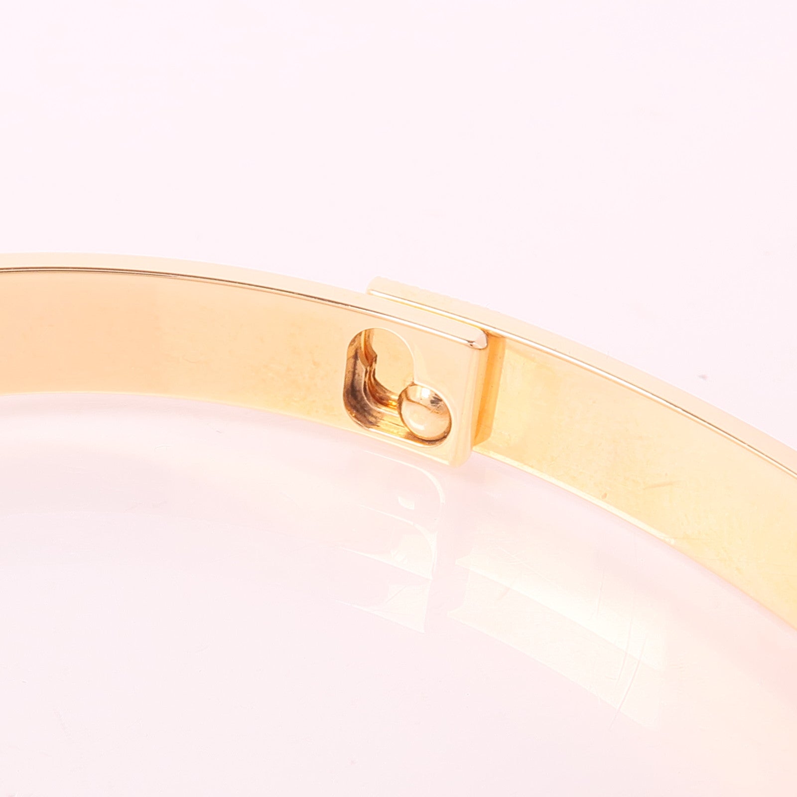 HERMES 18K玫瑰金Collier De Chien Diamond Bracelet鑽石手鐲