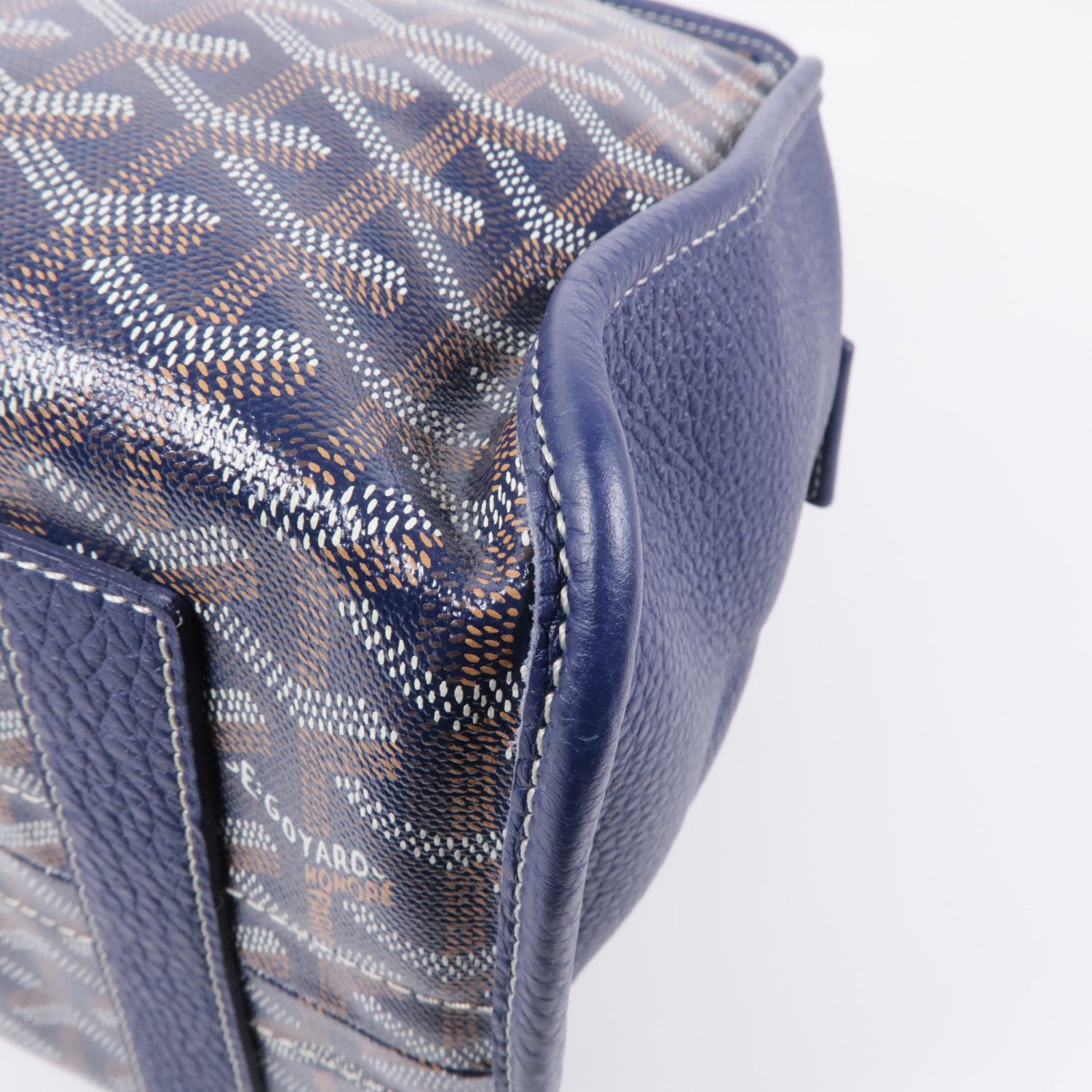 GOYARD 塗層帆布/皮革Hardy PM銀扣手挽袋
