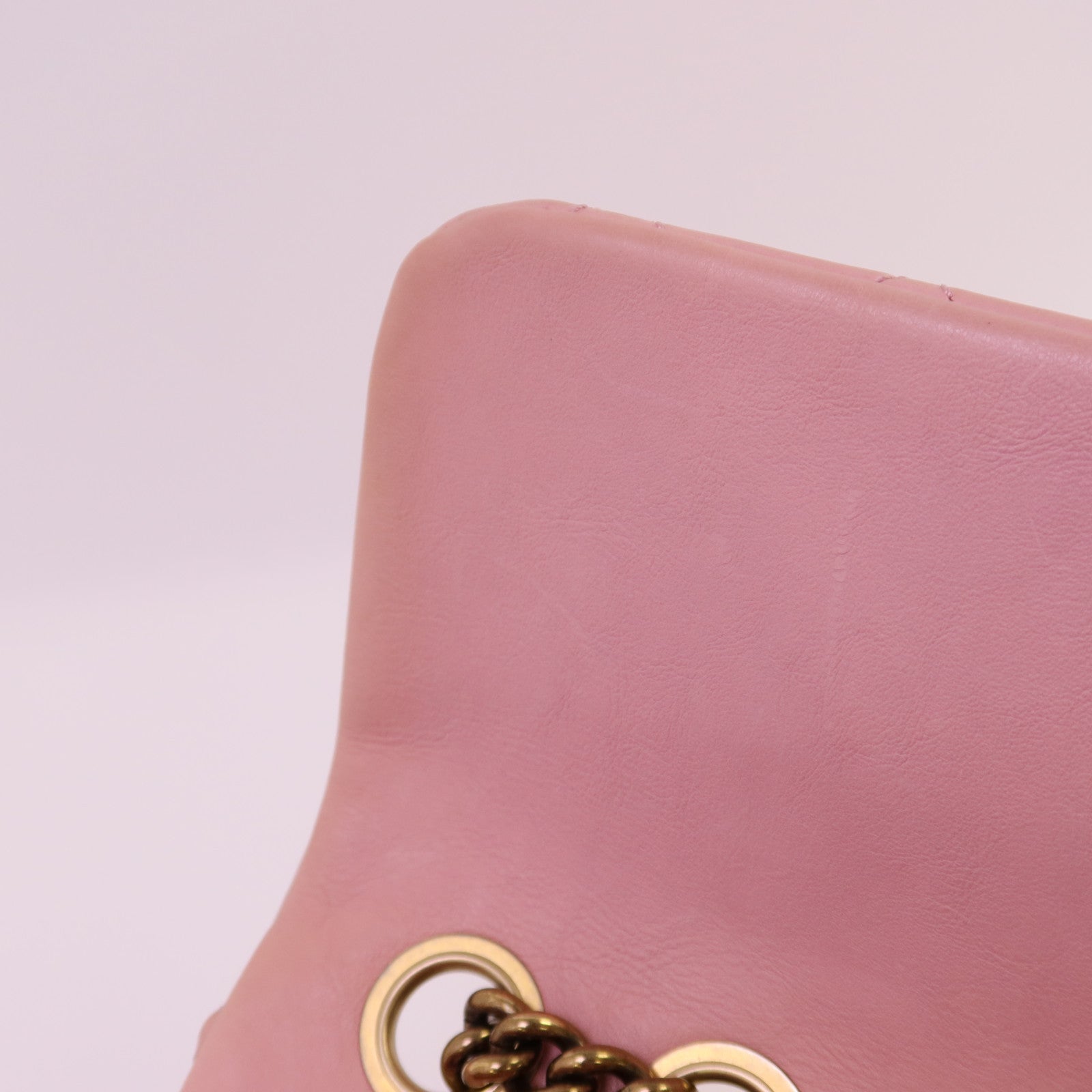 CHANEL 牛皮皮革Chain Shoulder金扣鏈帶肩背袋
