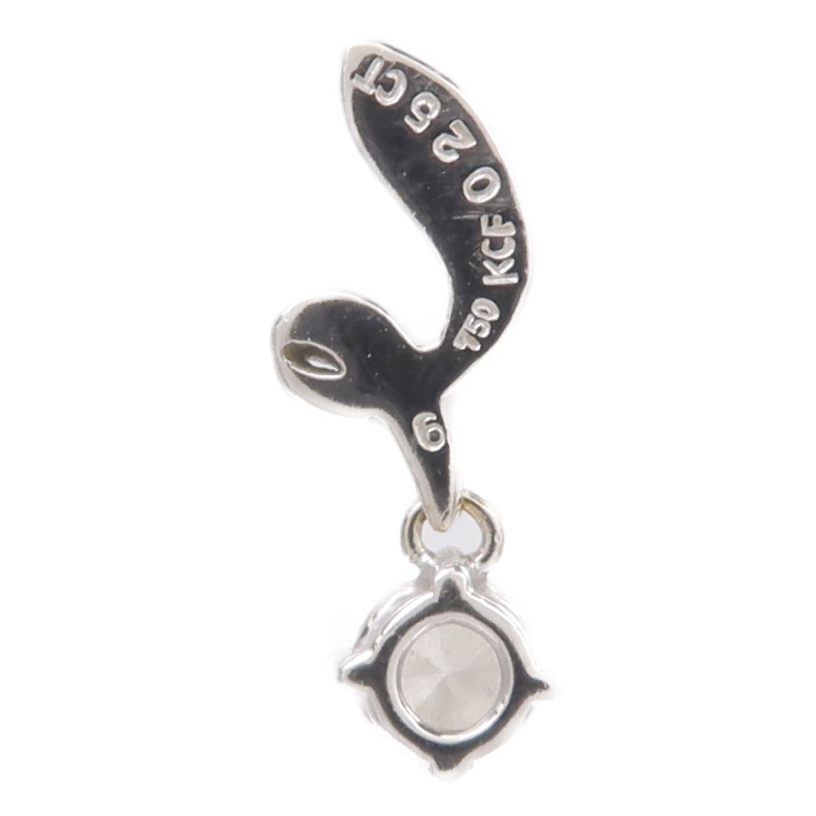 JEWELRY 18K白金Diamond Pendant Top鑽石吊墜