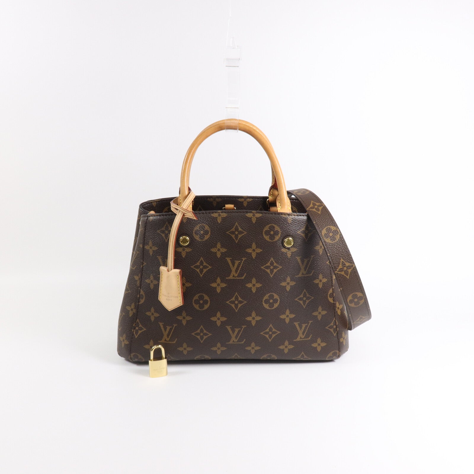 LOUIS VUITTON Monogram Montaigne BB手挽肩背兩用袋