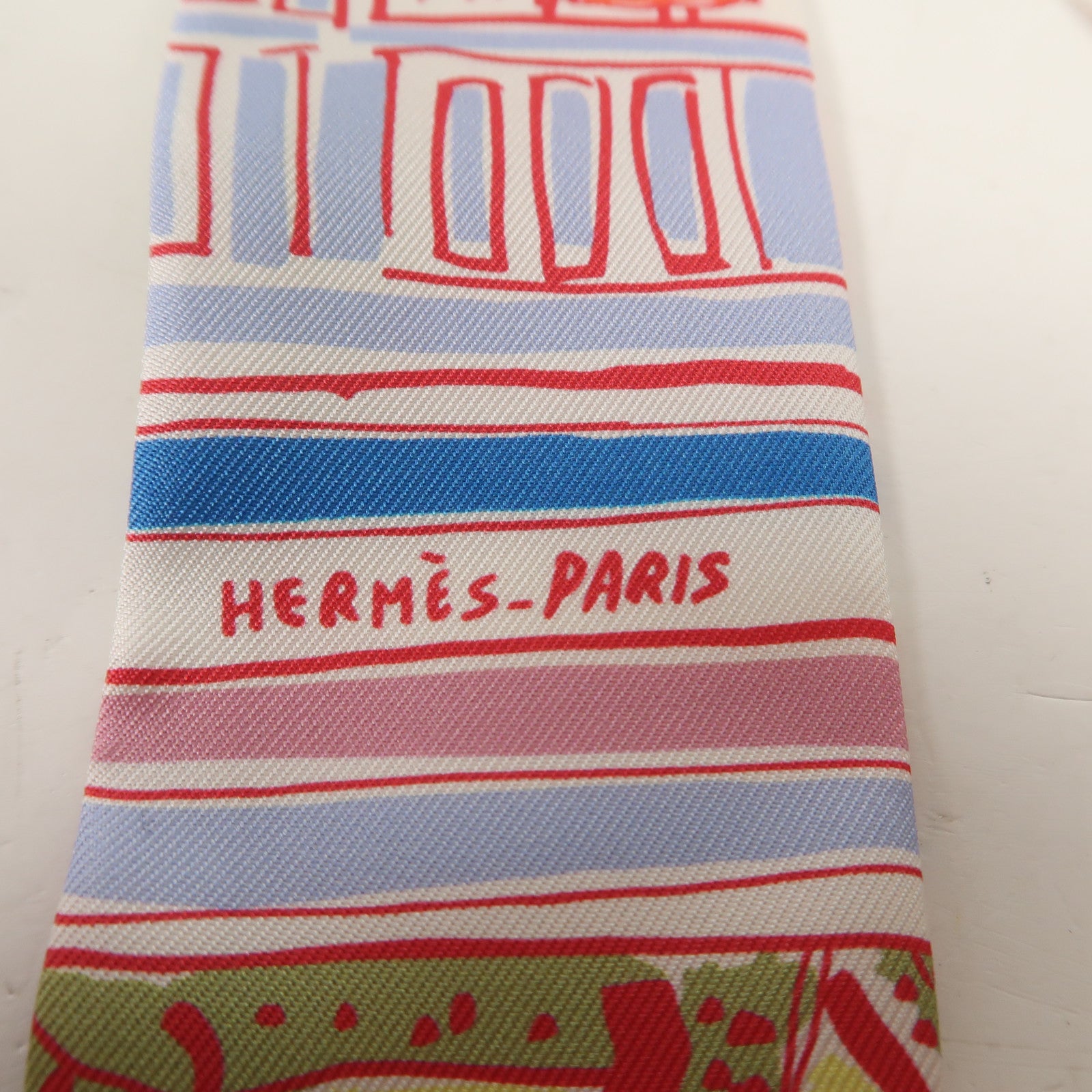 HERMES 絲質Twilly絲巾