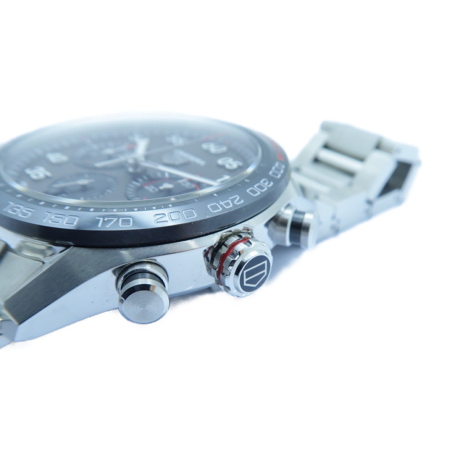 TAG HEUER Carrera Chronograph不鏽鋼手錶深灰色