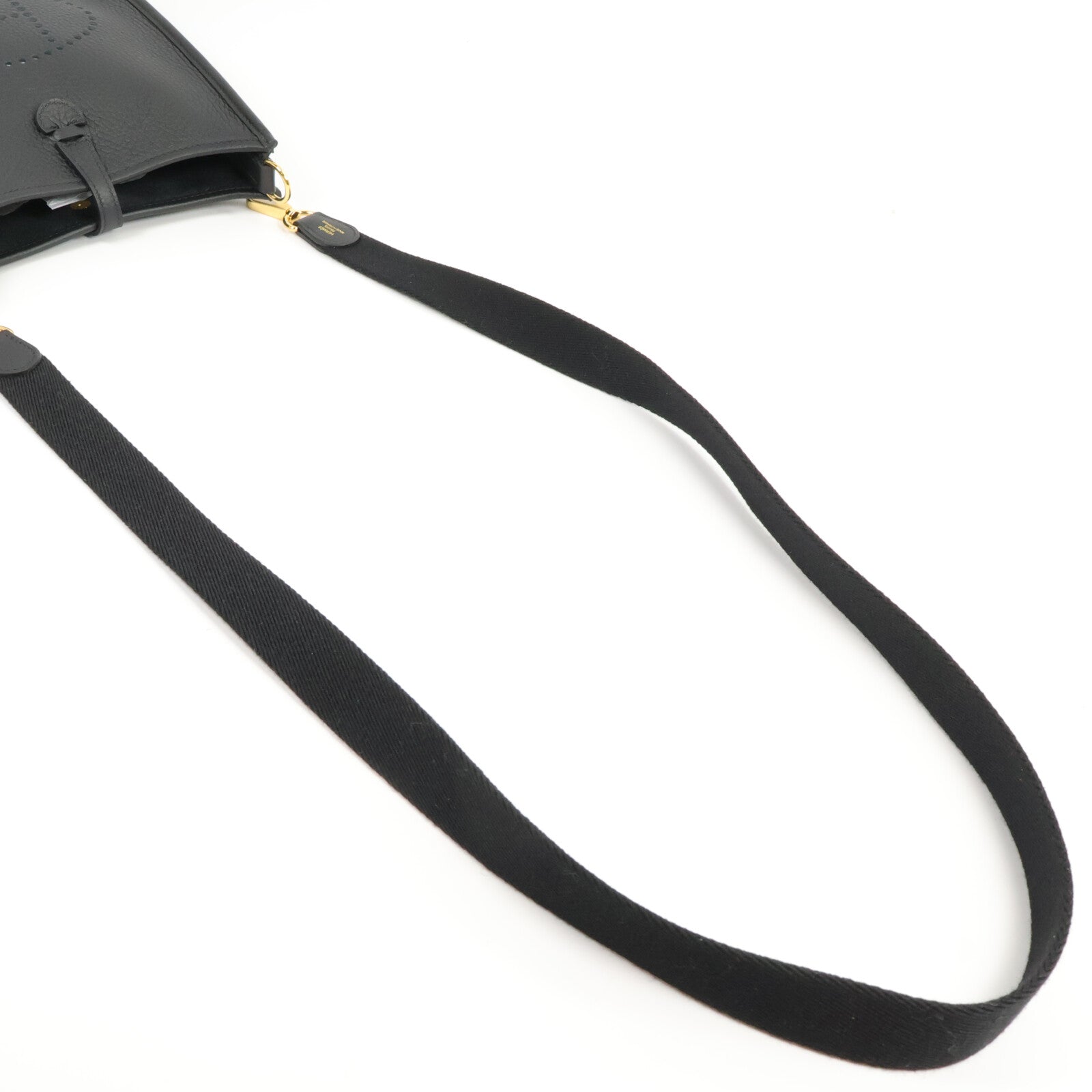 HERMES Clemence皮革Evelyne TPM肩背袋Noir
