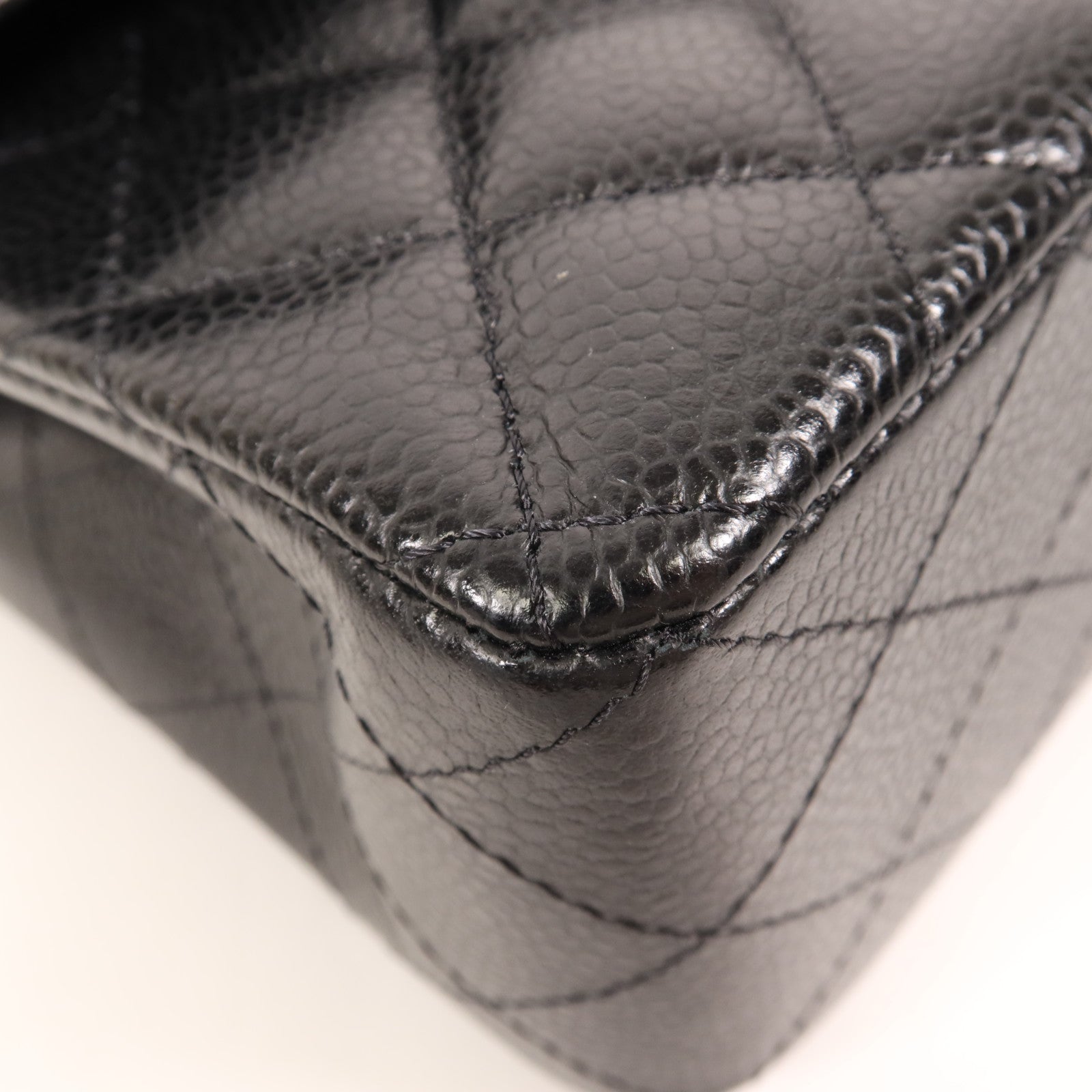 CHANEL 牛皮皮革Classic 23銀扣鏈帶肩背袋