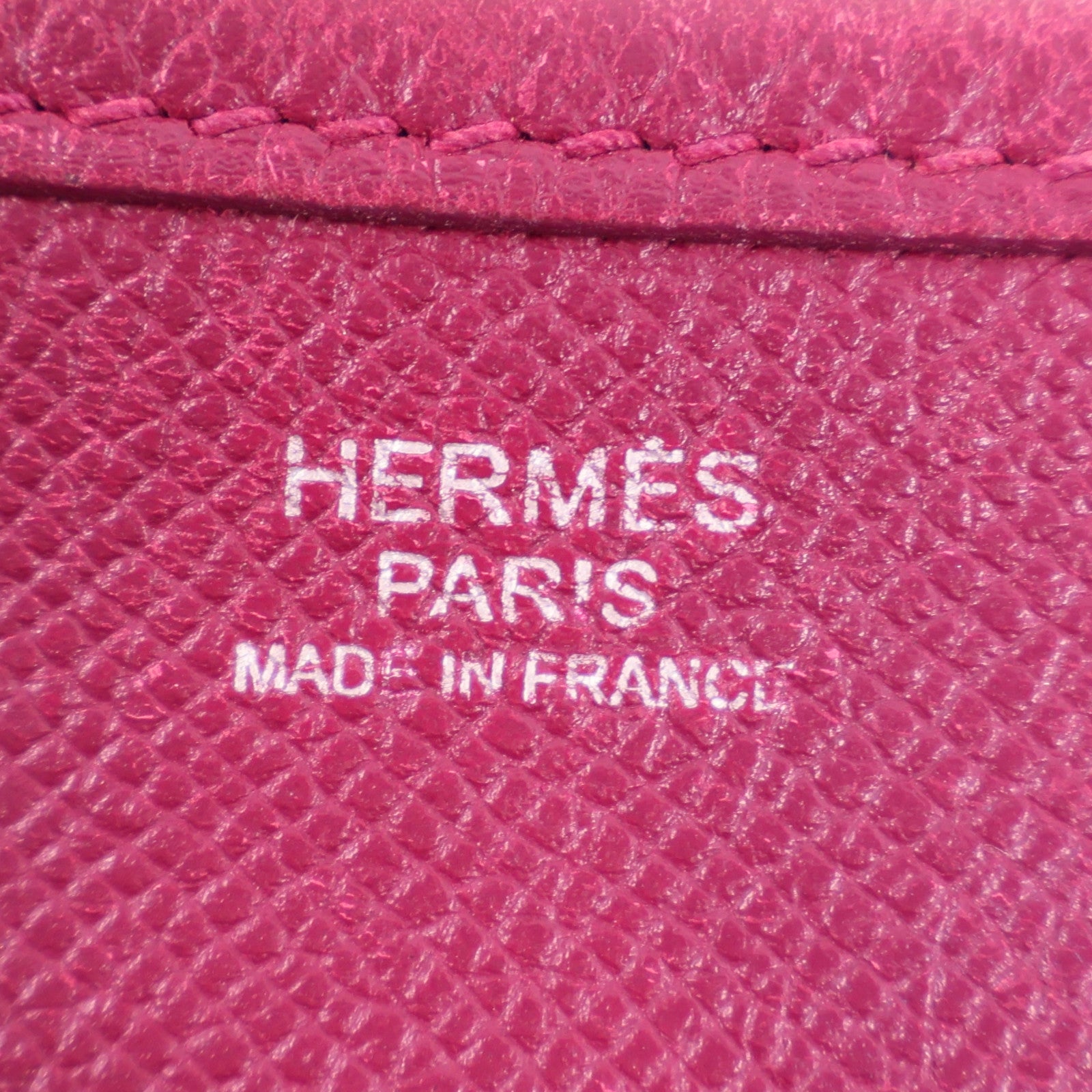 HERMES Epsom皮革Evelyne PM銀扣肩背袋Anemone海葵紫色
