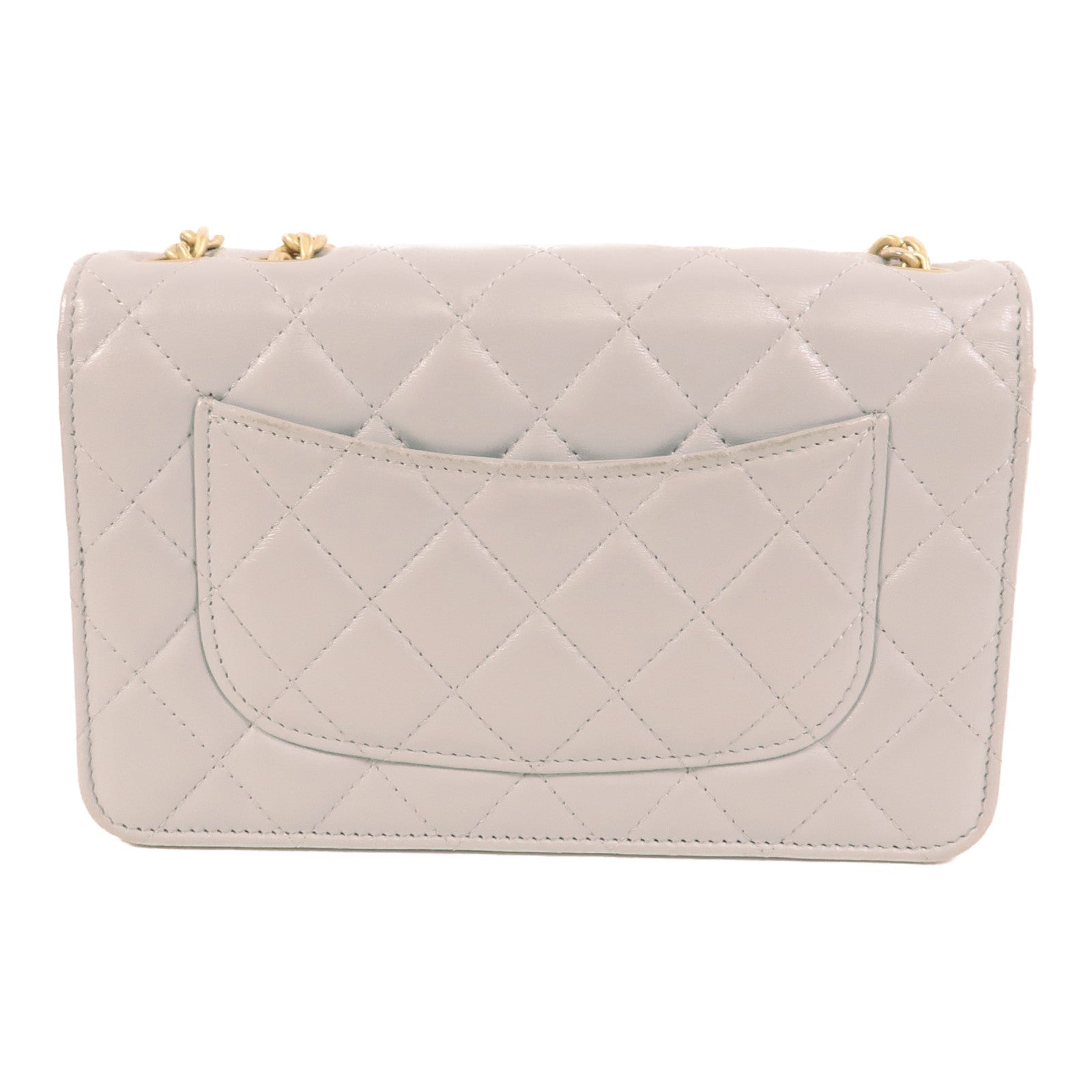 CHANEL 羊皮皮革WOC Wallet On Chain鏈帶肩背袋