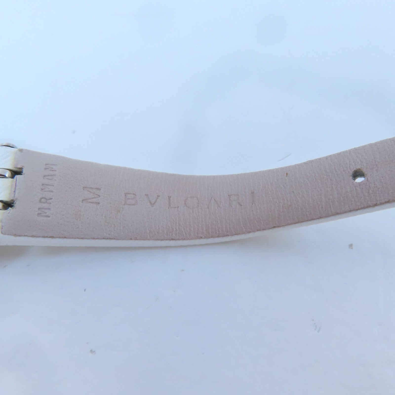 BVLGARI B-zero1不鏽鋼/皮革帶手錶石英機芯藍色