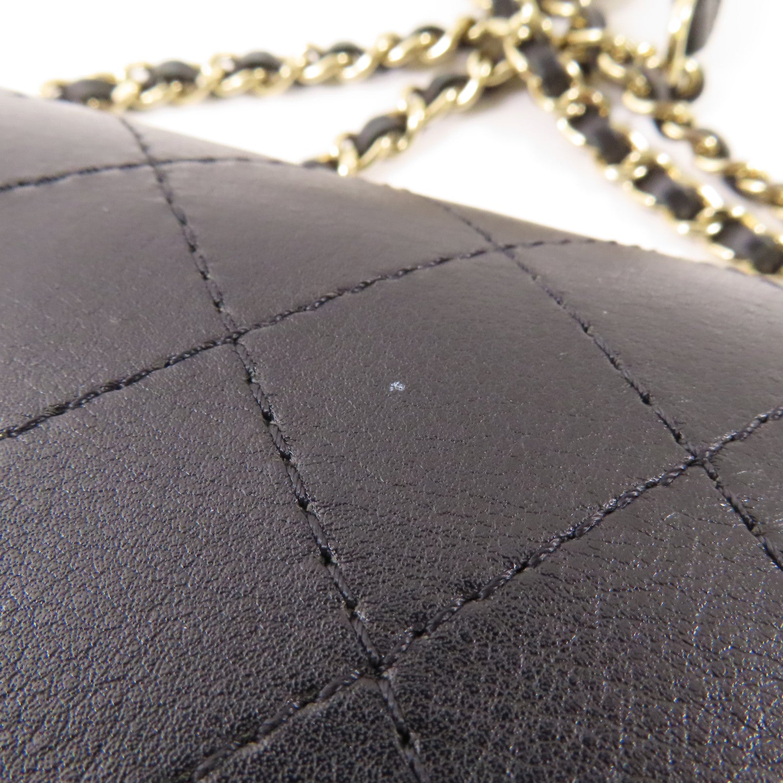 CHANEL【激減優惠】 牛皮皮革Chain Shoulder Bag金扣鏈帶肩背袋