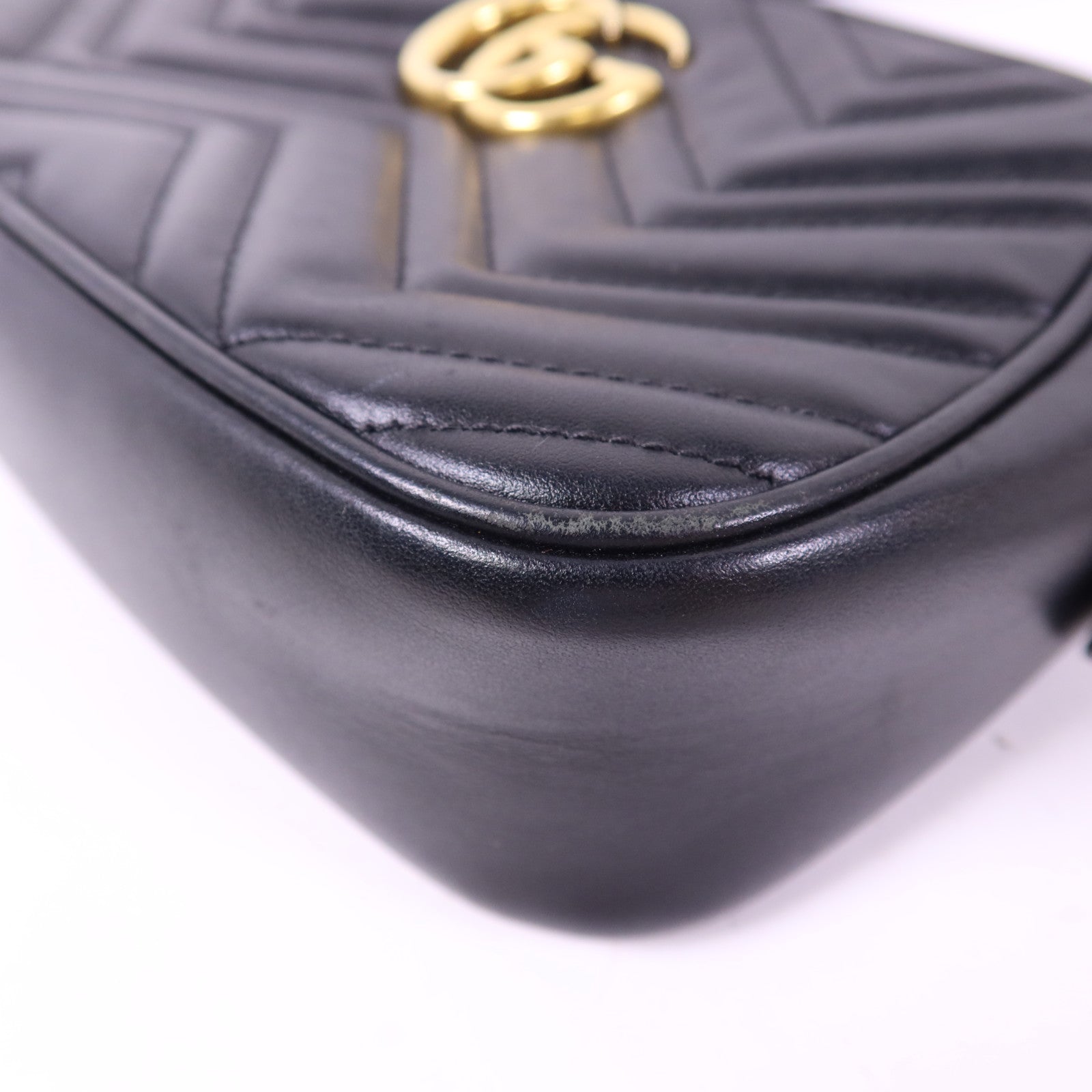 GUCCI 牛皮皮革GG Marmont Shoulder Bag金扣肩背袋