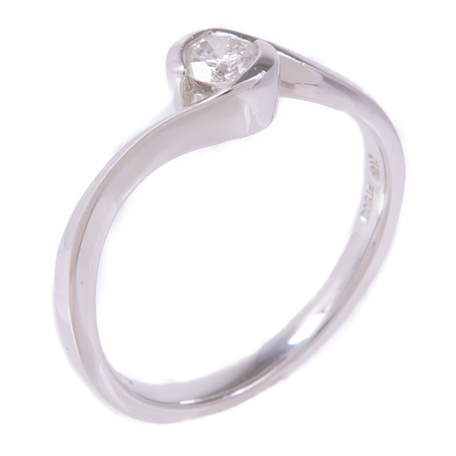 JEWELRY 【激減優惠】PT900鉑金Diamond Ring鑽石戒指US#5.75