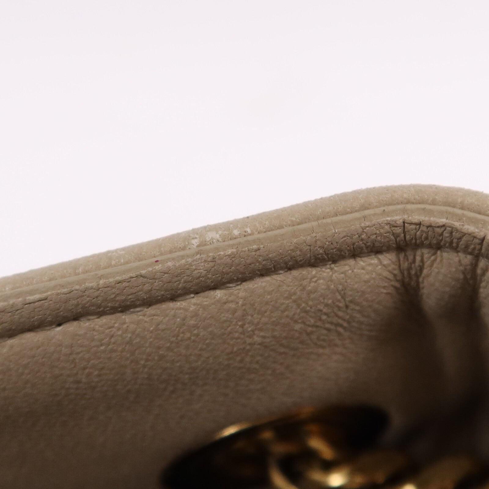 YVES SAINT LAURENT 牛皮皮革Chain Shoulder Bag金扣鏈帶肩背袋