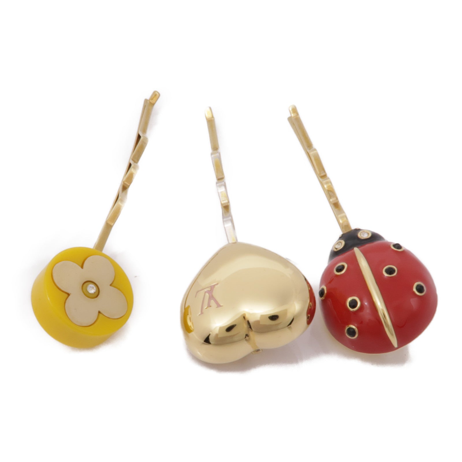 LOUIS VUITTON PVC/金屬Hair Clip髮夾