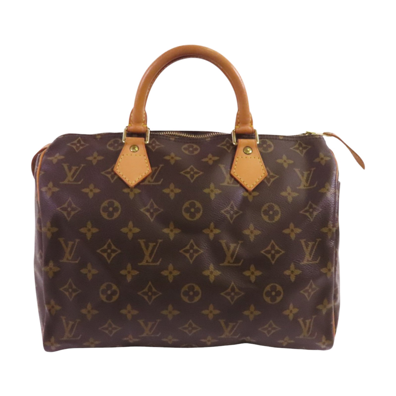 LOUIS VUITTON Monogram Speedy 30金扣手挽袋