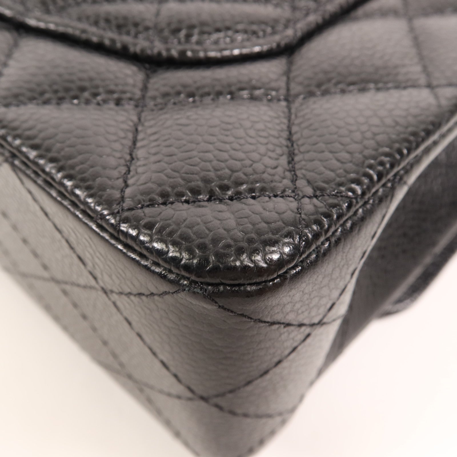 CHANEL 牛皮皮革Classic 23銀扣鏈帶肩背袋