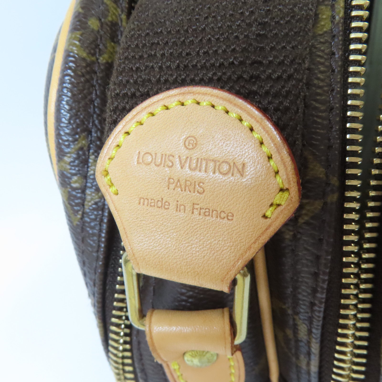 LOUIS VUITTON Monogram Reporter PM金扣肩背袋啡色