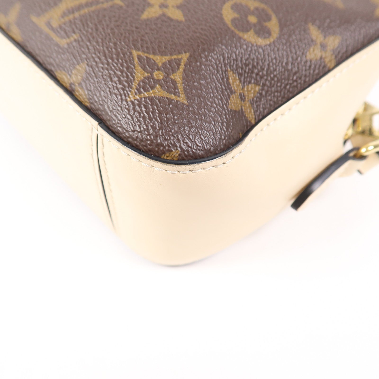LOUIS VUITTON Monogram Saintonge金扣手挽肩背兩用袋