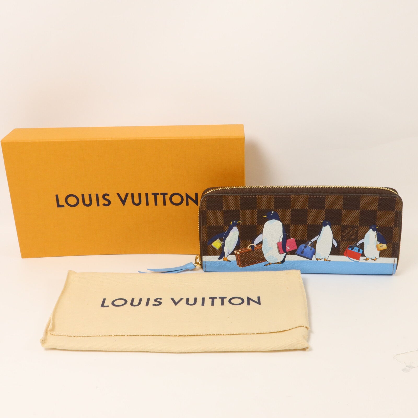 LOUIS VUITTON Damier Portefeuille Clemence長錢包