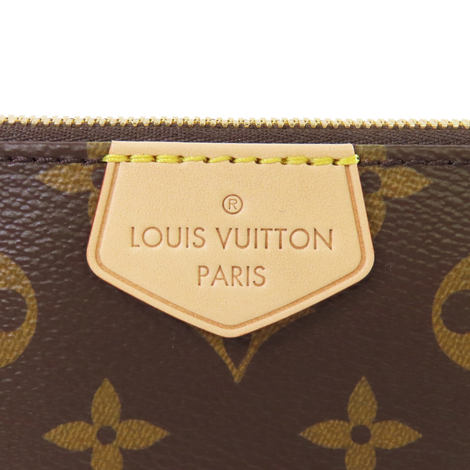 LOUIS VUITTON Monogram Multi Pochette Accessoires Shoulder Bag金扣肩背袋啡色/粉紅色