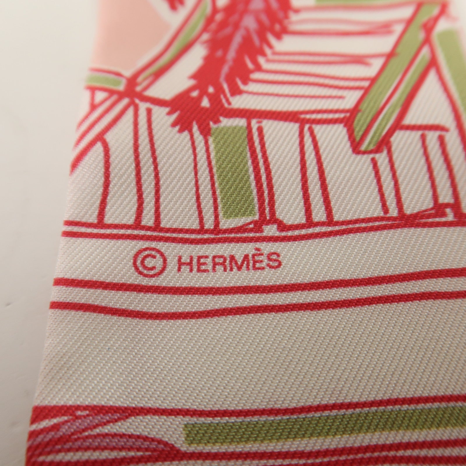 HERMES 絲質Twilly絲巾