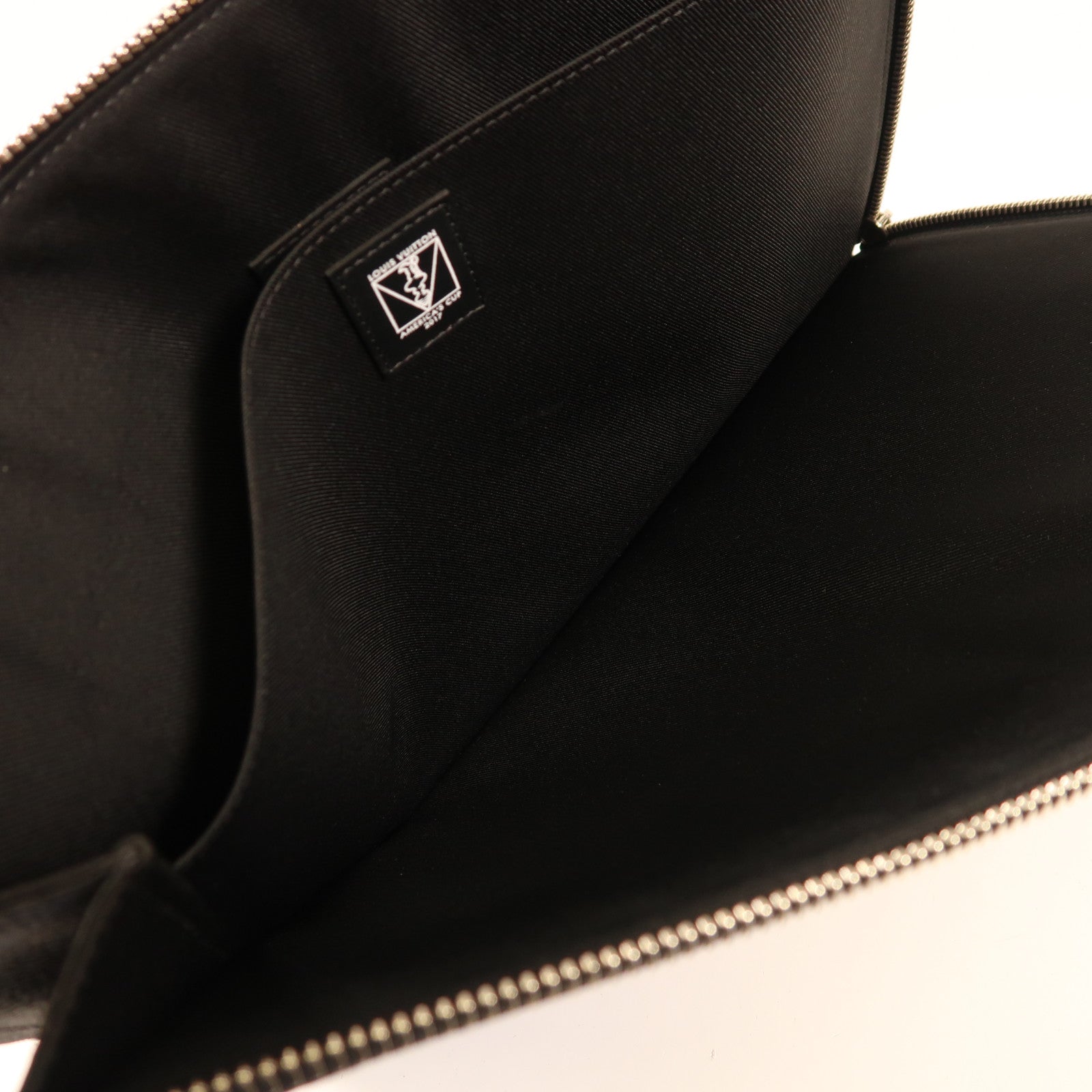 LOUIS VUITTON 【激減優惠】Damier Cobalt Pochette Jules GM銀扣手拿包