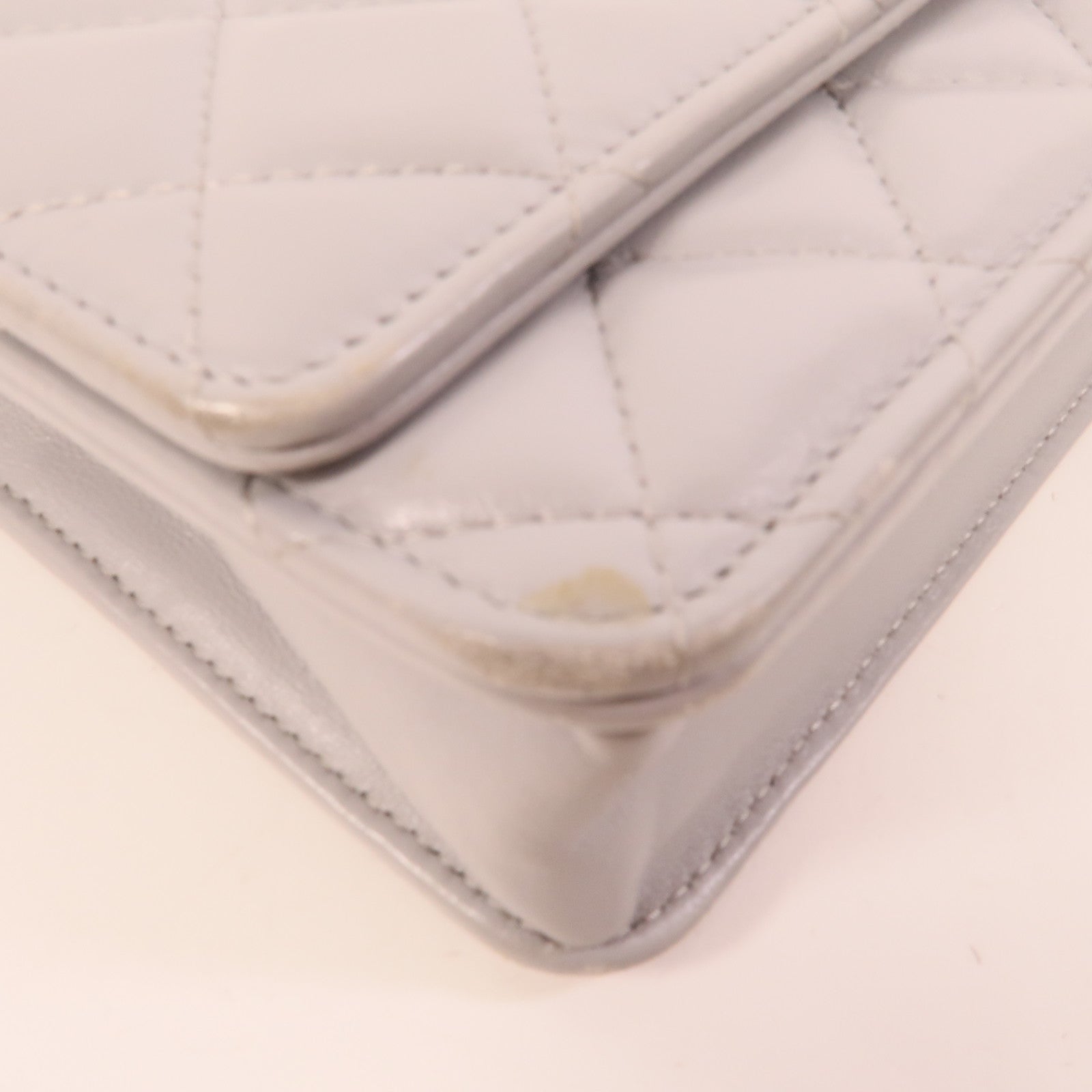 CHANEL 羊皮皮革WOC Wallet On Chain鏈帶肩背袋