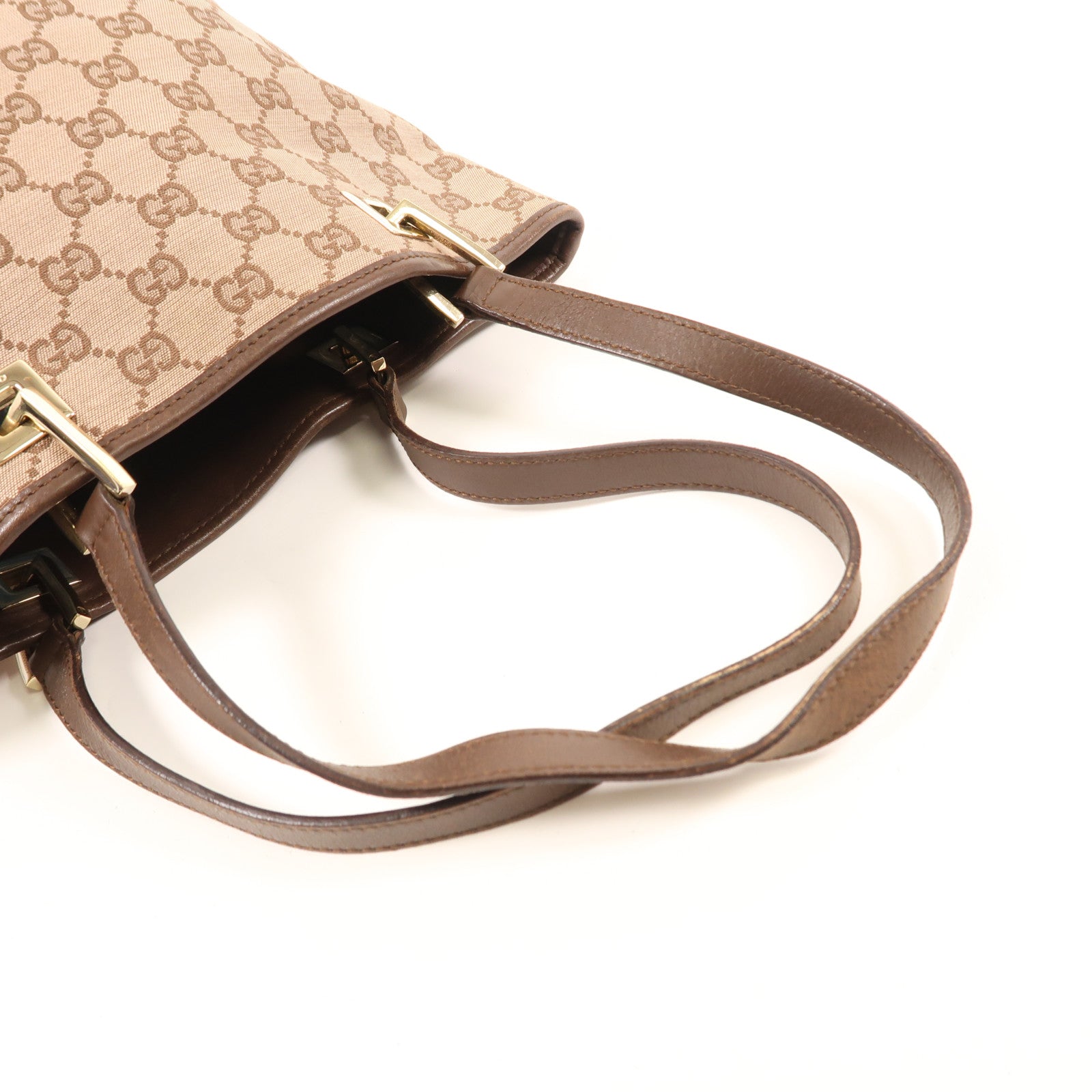 GUCCI 帆布Tote Bag金扣手挽袋