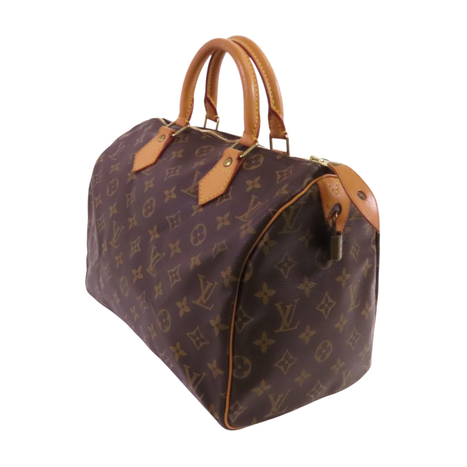 LOUIS VUITTON Monogram Speedy 30金扣手挽袋