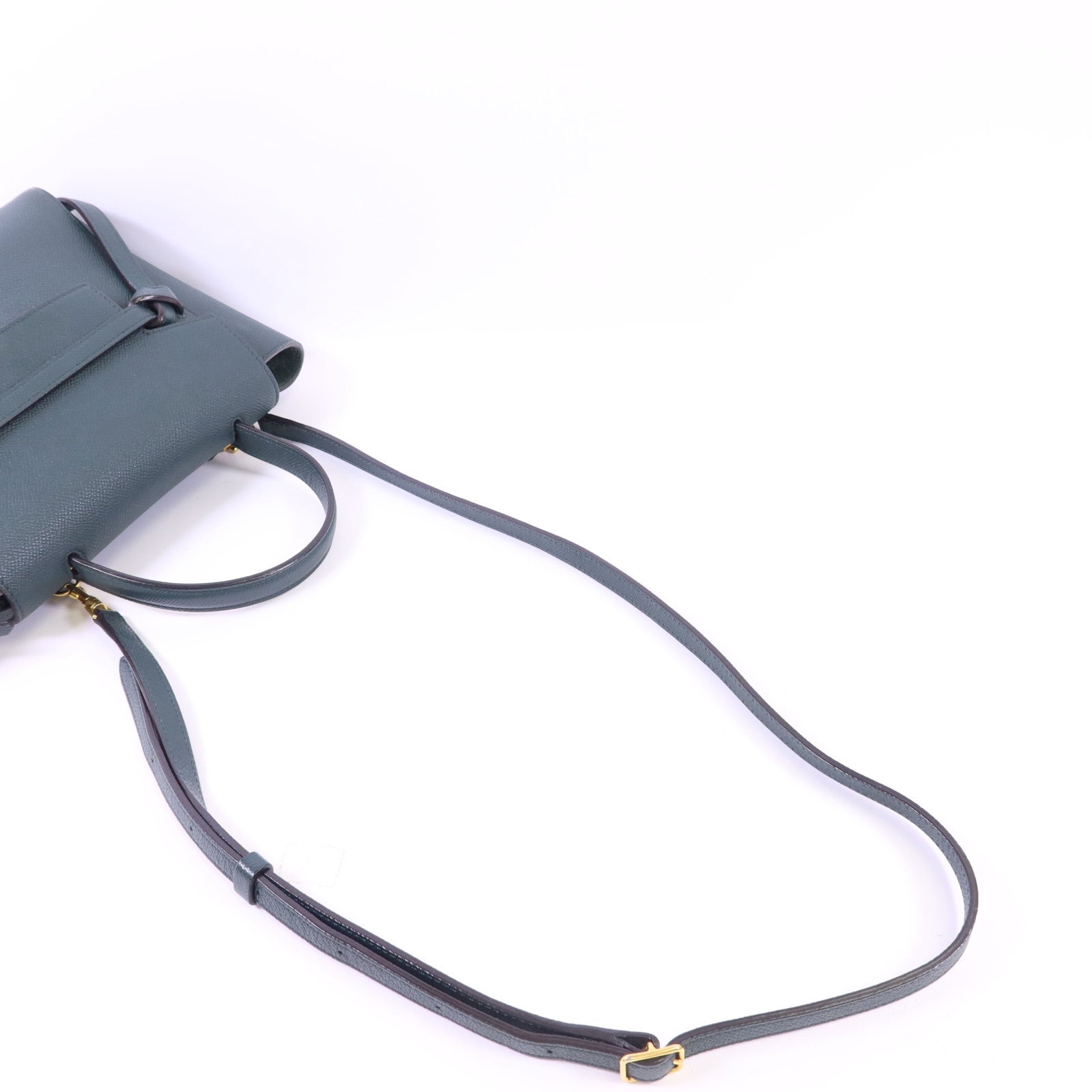 CELINE 牛皮皮革Nano Belt Bag金扣手挽肩背兩用袋