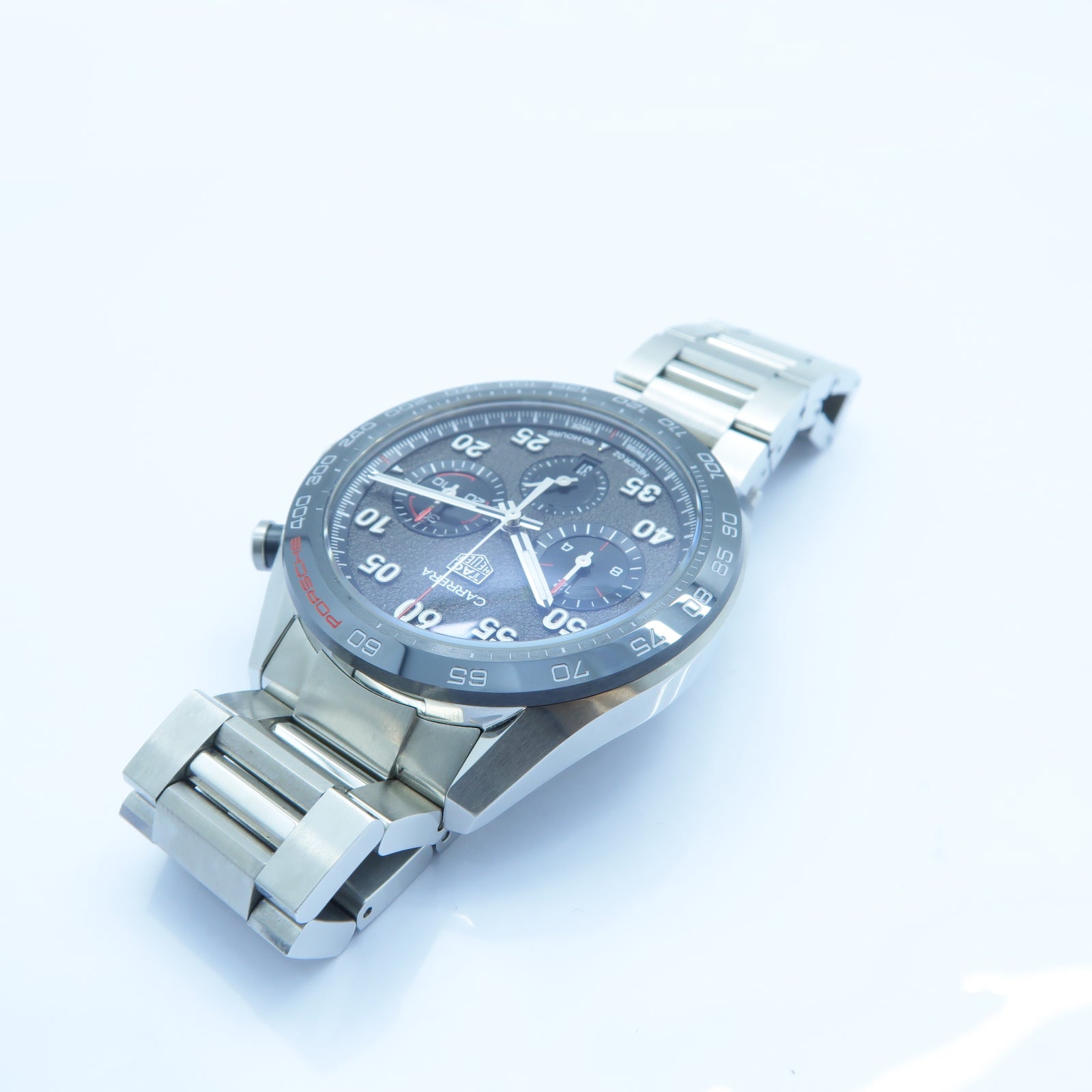 TAG HEUER Carrera Chronograph不鏽鋼手錶深灰色