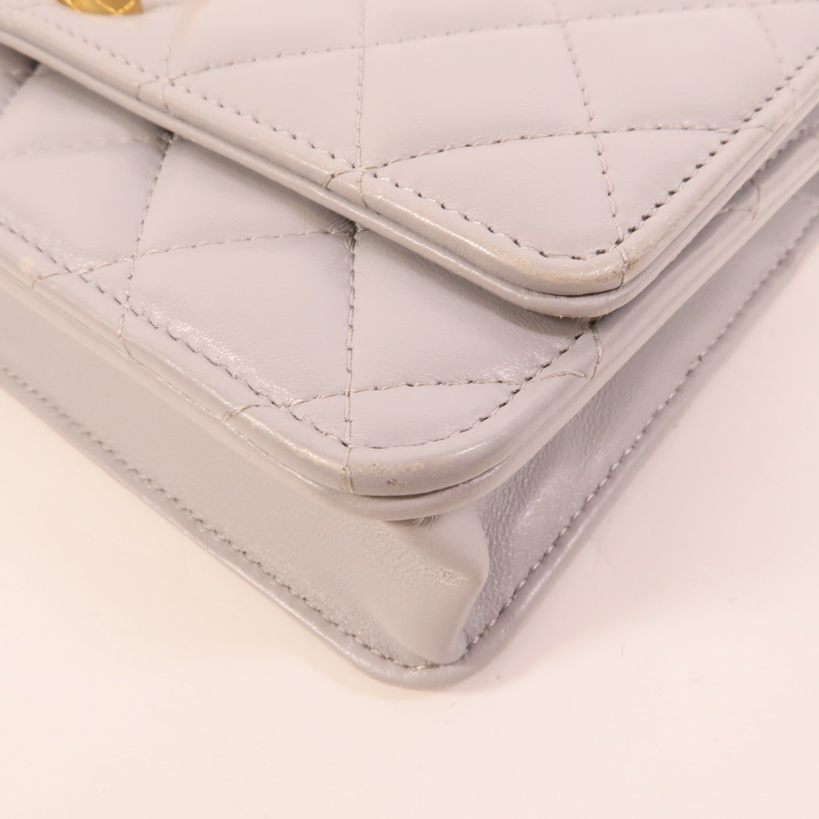 CHANEL 羊皮皮革WOC Wallet On Chain鏈帶肩背袋