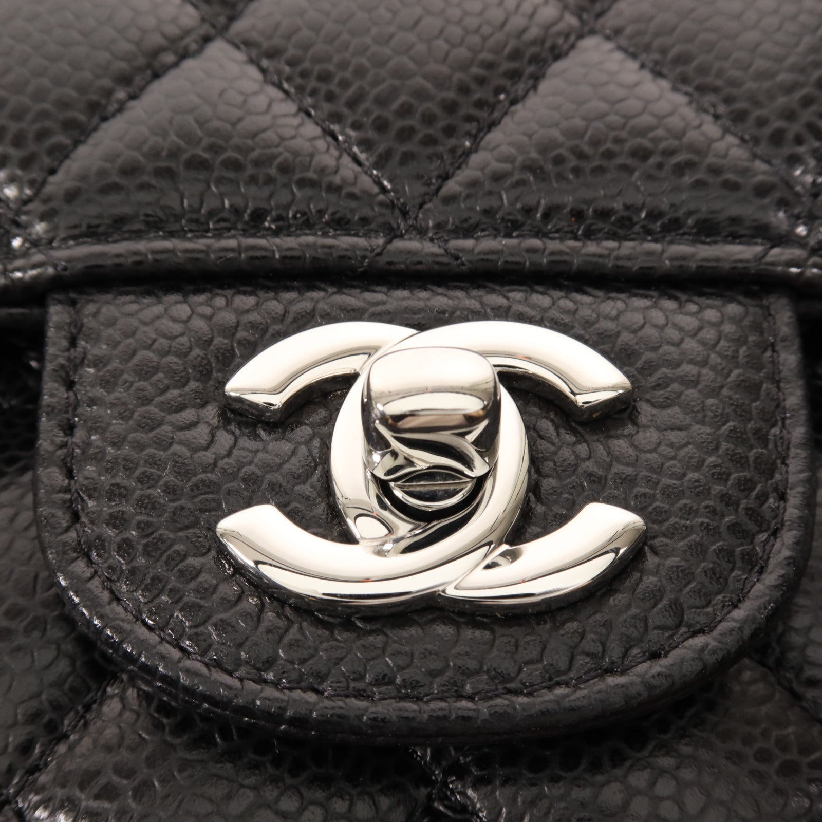 CHANEL 牛皮皮革Classic 23銀扣鏈帶肩背袋