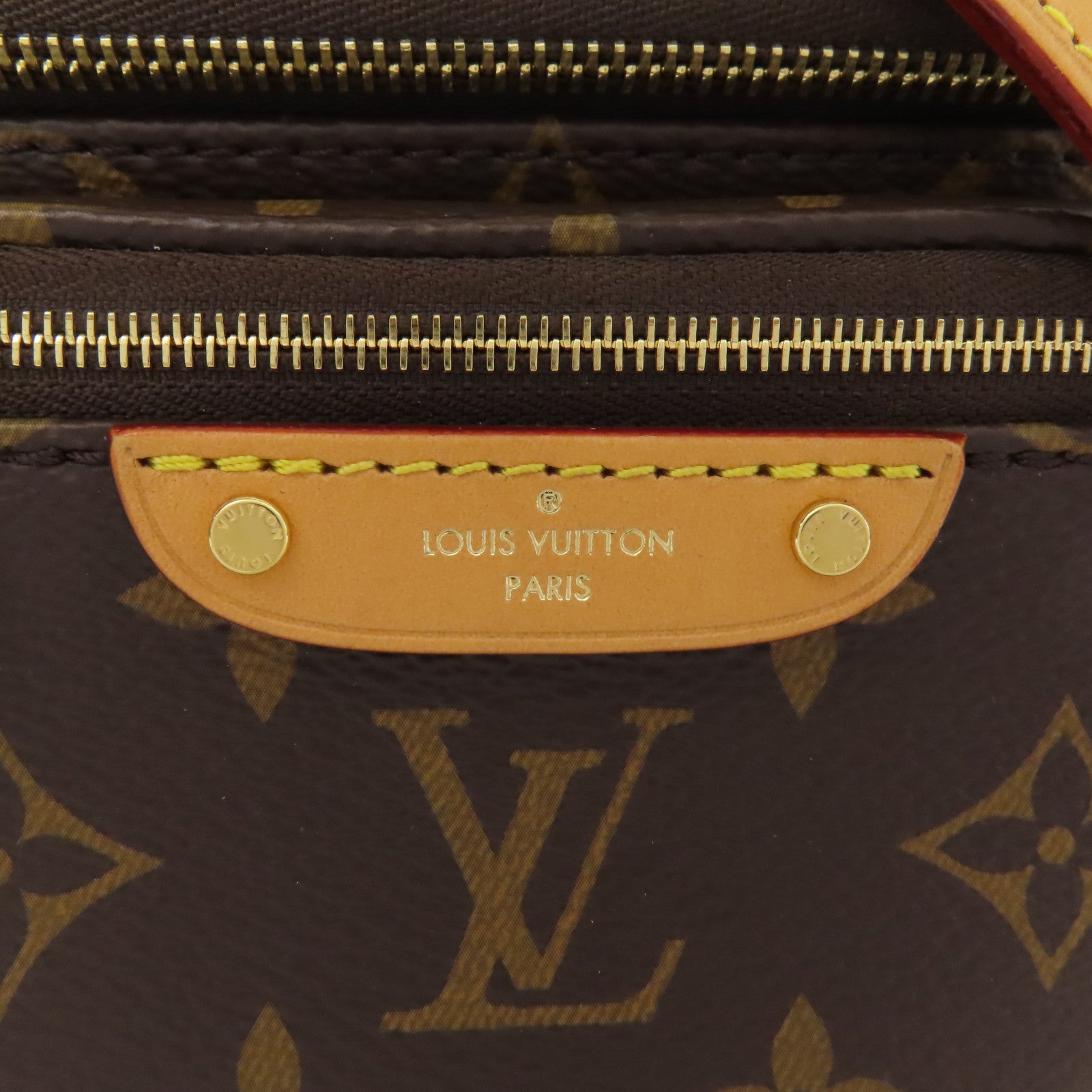 LOUIS VUITTON Monogram Mini Bumbag金扣手挽肩背兩用袋棕色
